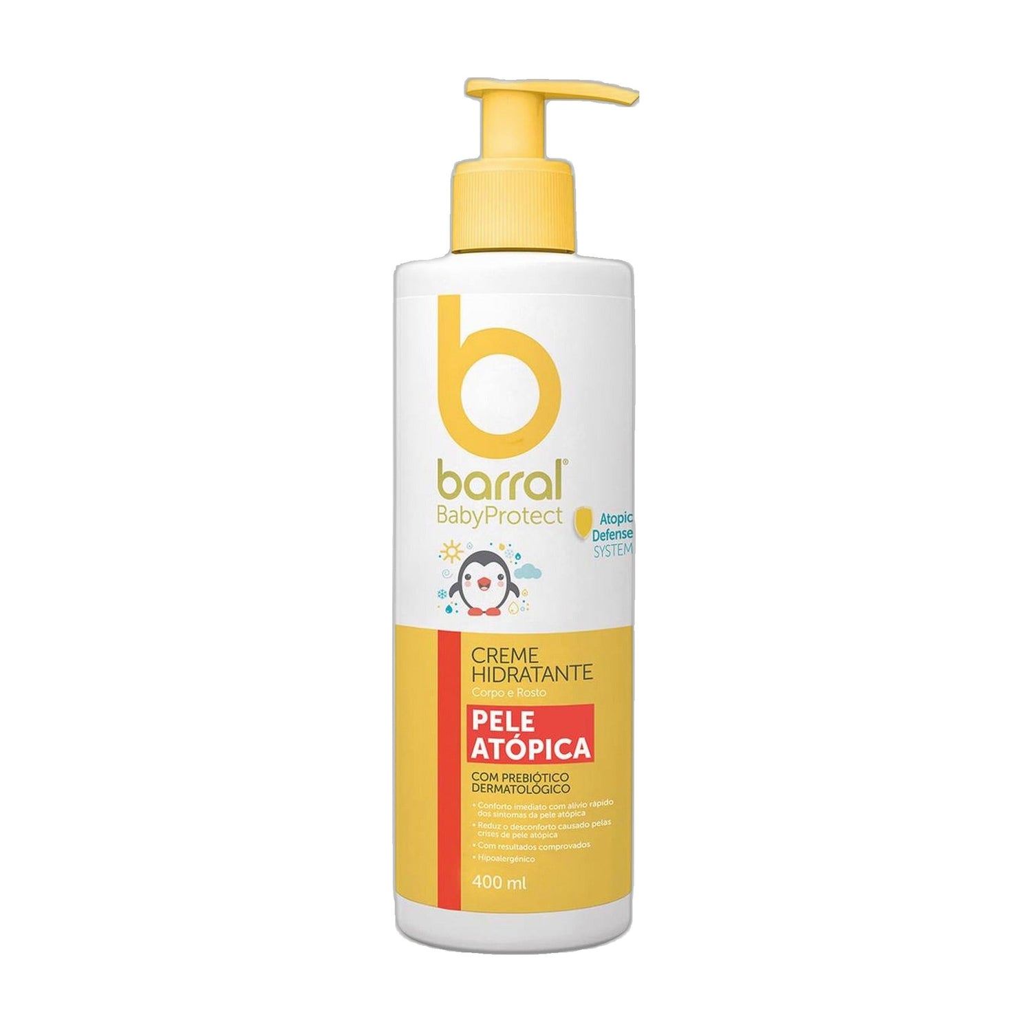 Barral Babyprotec Creme Hidratante Pele Atópica 400 ml