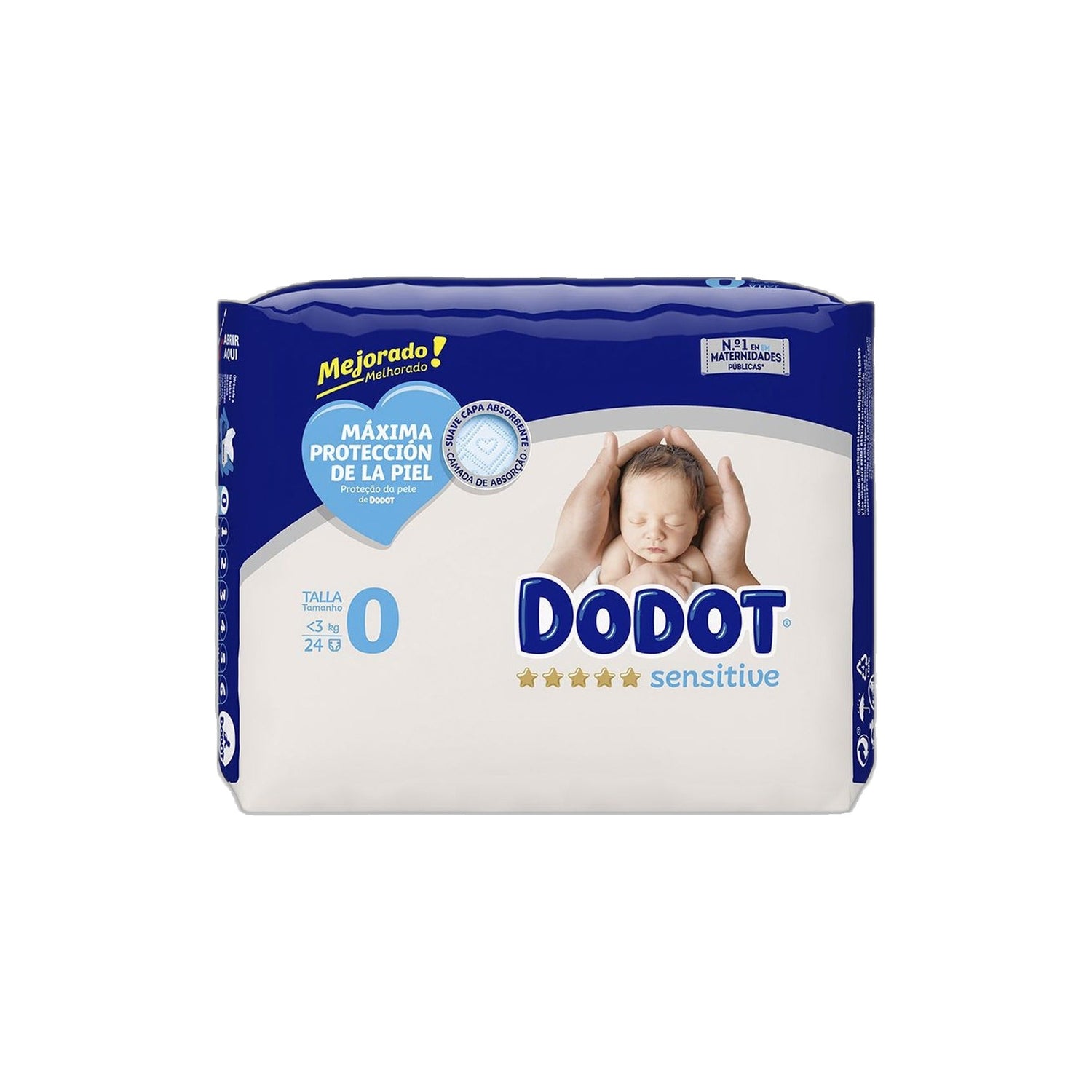 Dodot Sensitive Fralda T0 3 kg 24 Unidades