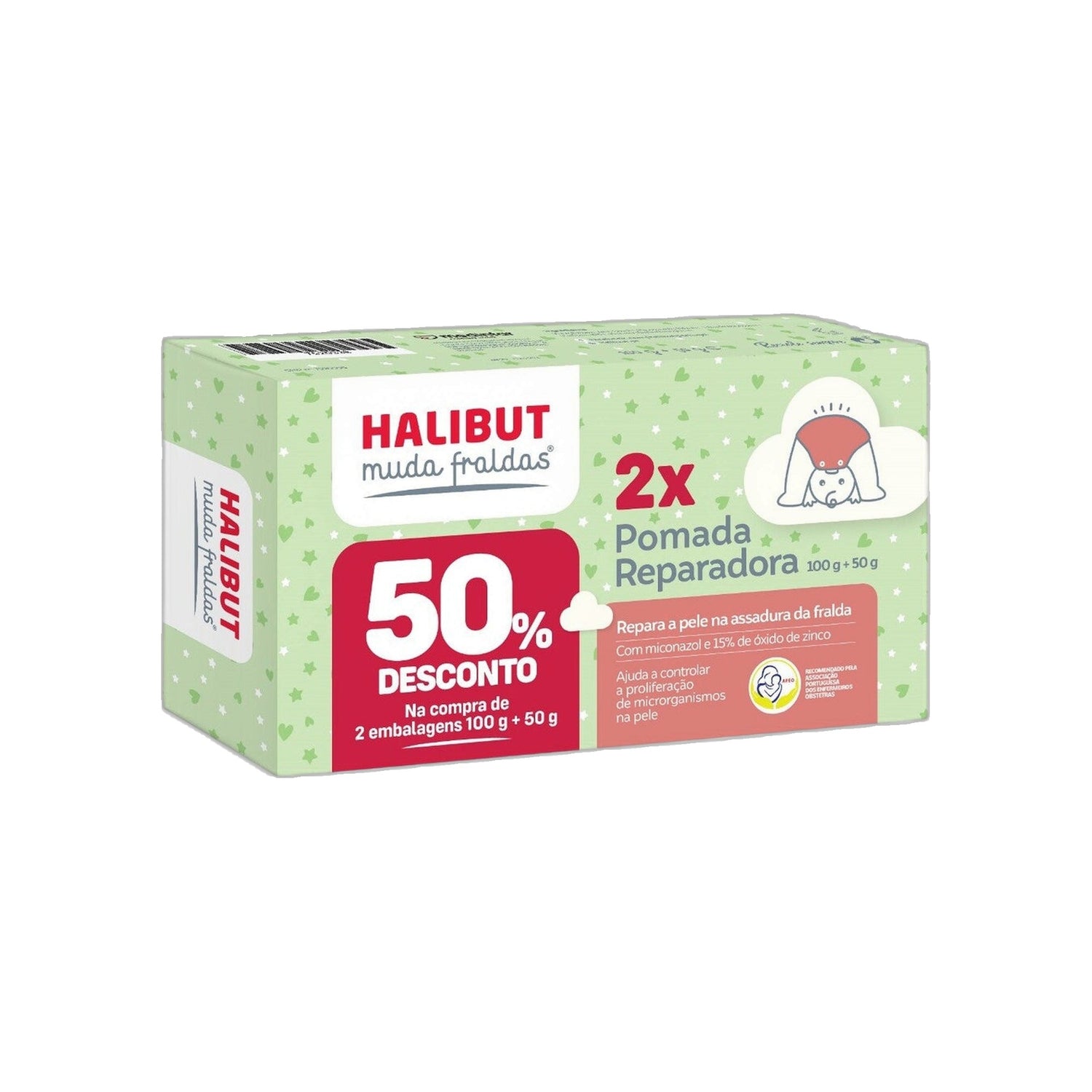 Halibut Muda Fralda Pomada 100+50 g