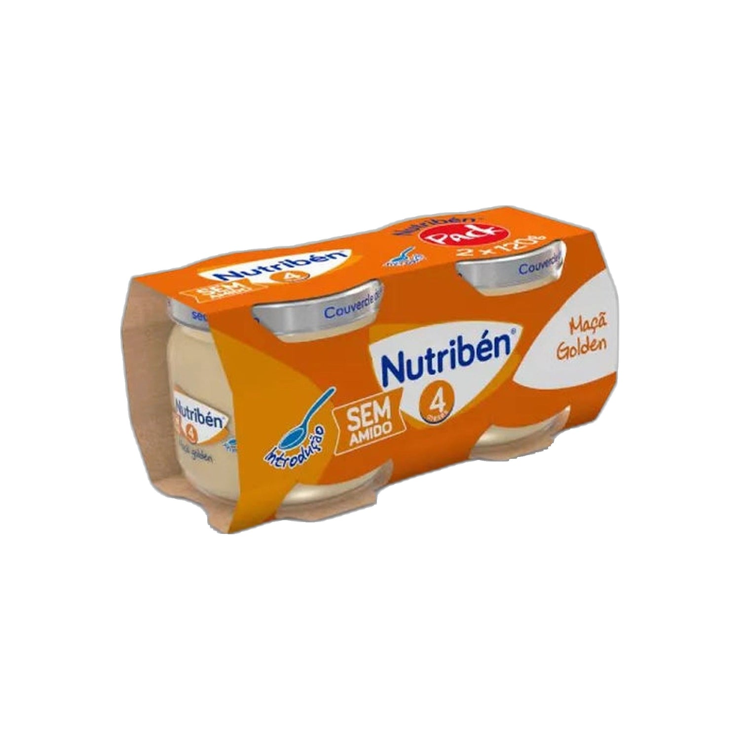 Nutribén Boião 4 Maçã Golden 120 g x2