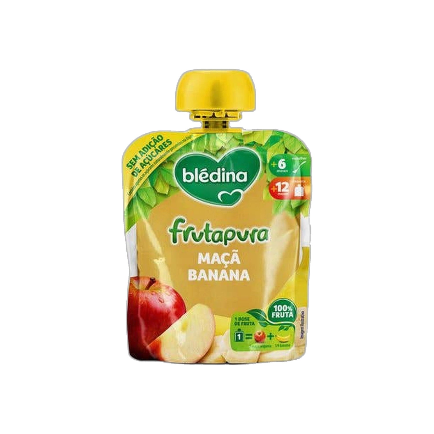 Blédina Frutapura Saqueta Maçã Banana 85 g +6M