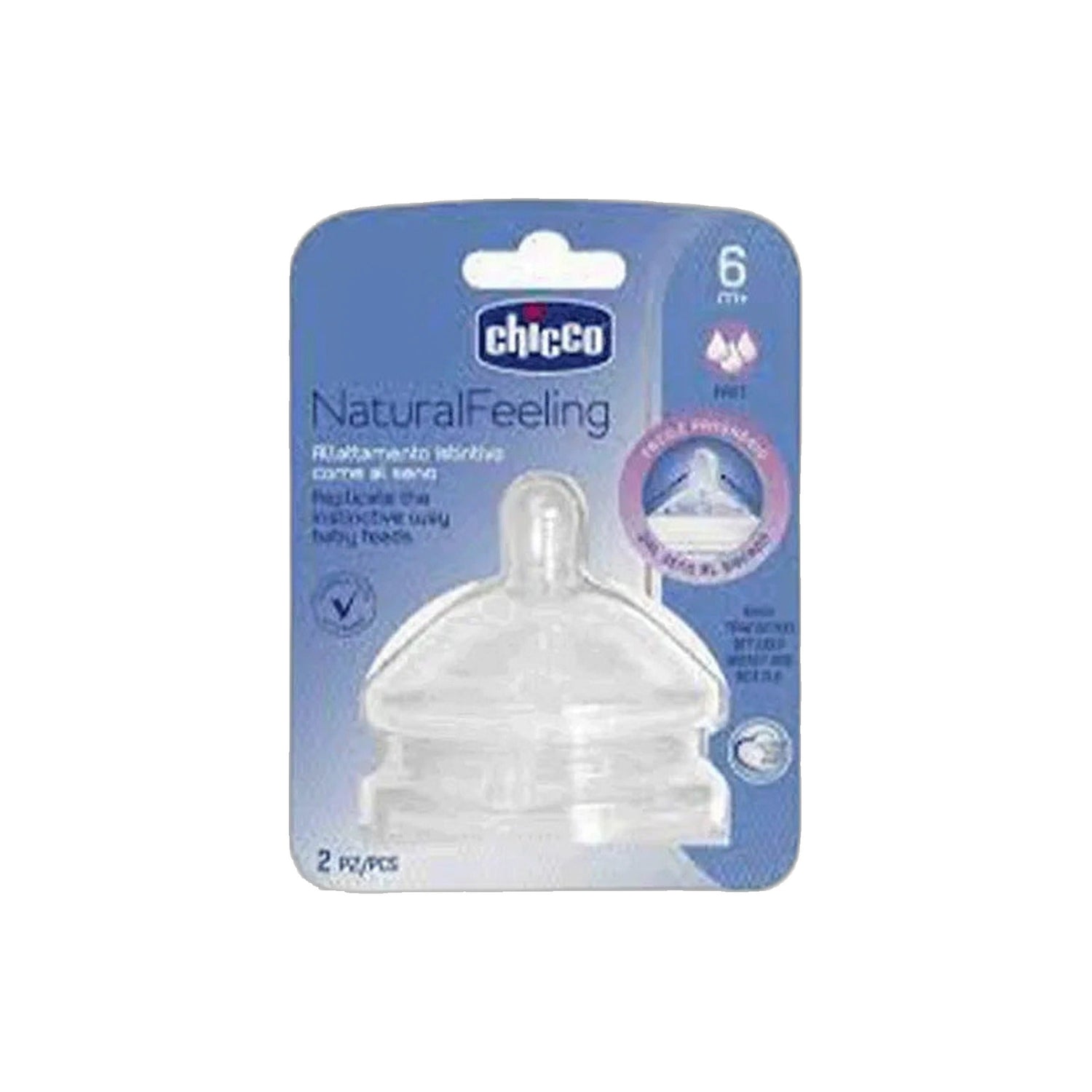Chicco Tetina Step Up New 3 6M+ 2 Unidades