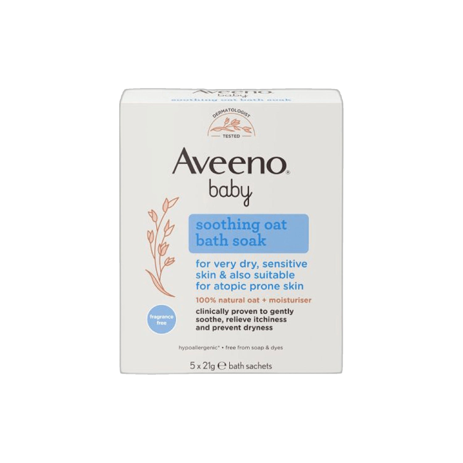 Aveeno Baby Pó de Banho Aveia Suave 5x21 g