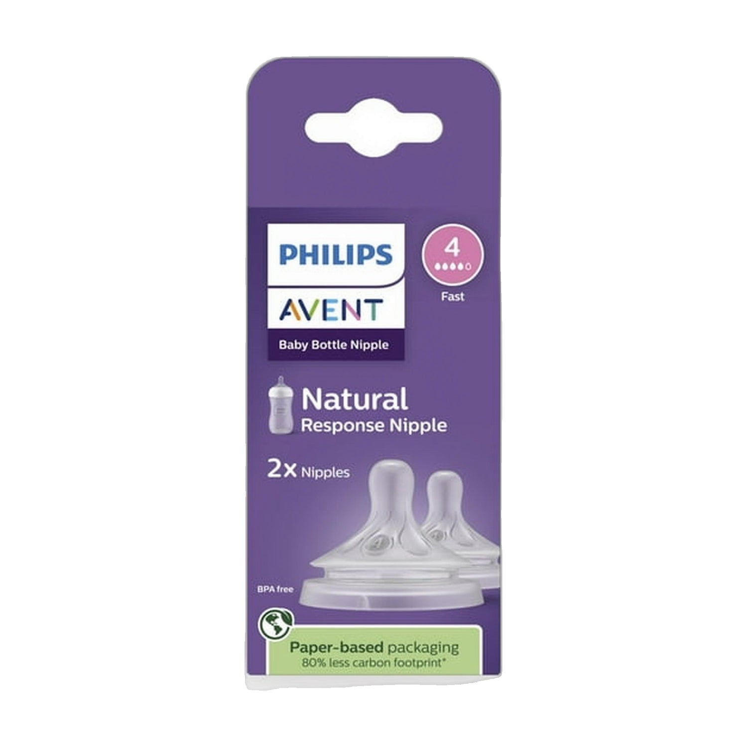 Philips Avent Tetina Silicone Natural 4 Furos 2 Unidades