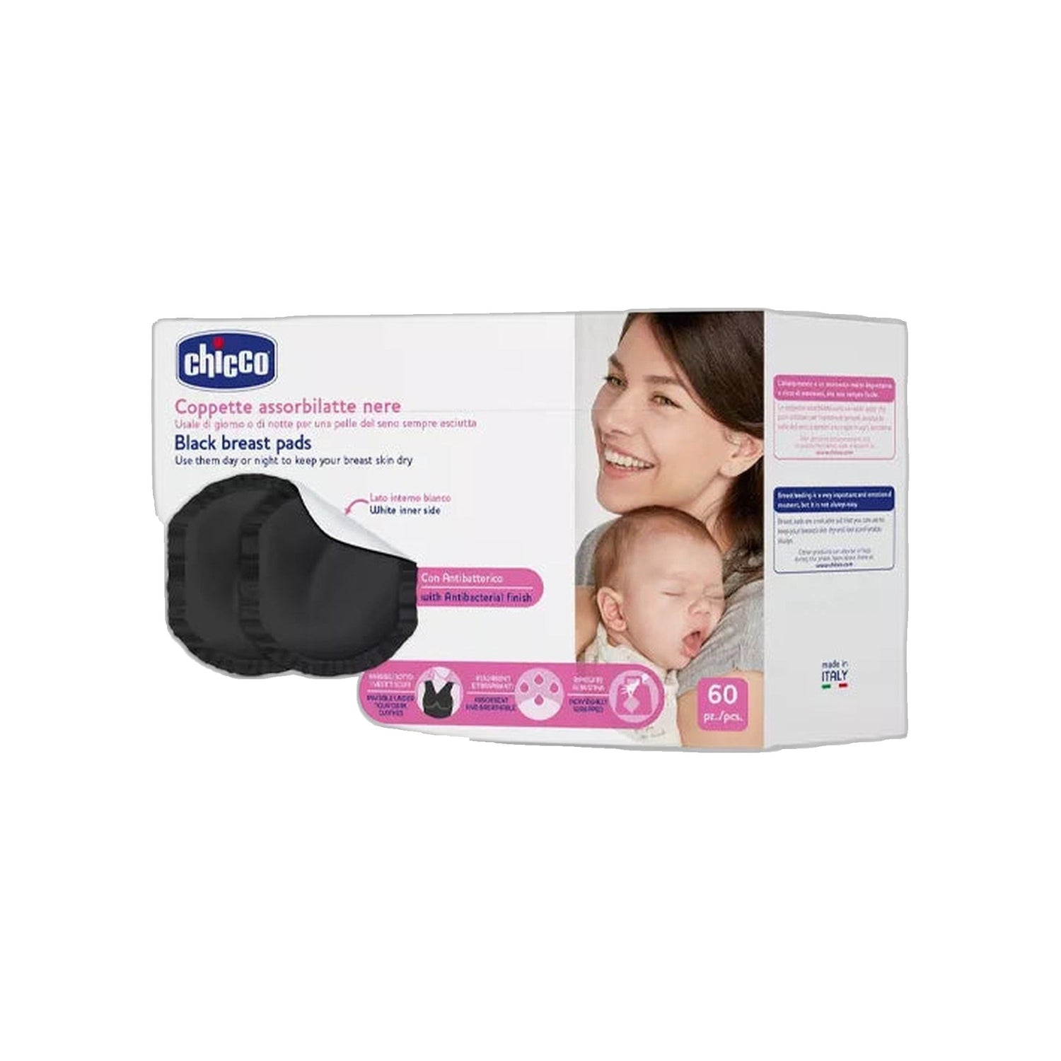 Chicco Disco Absorvente Preto 60 Unidades