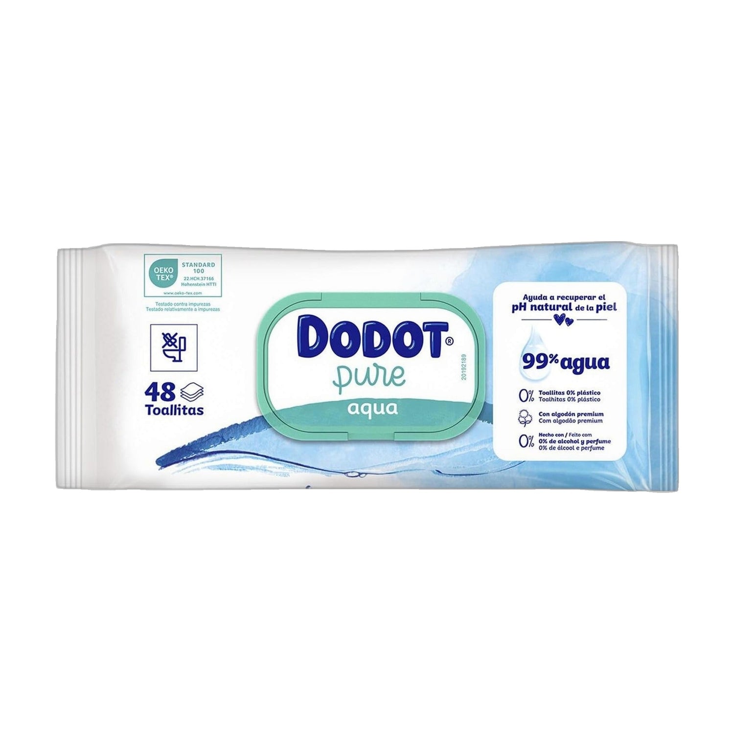 Dodot Aqua Pure Toalhita Recarga 48 Unidades