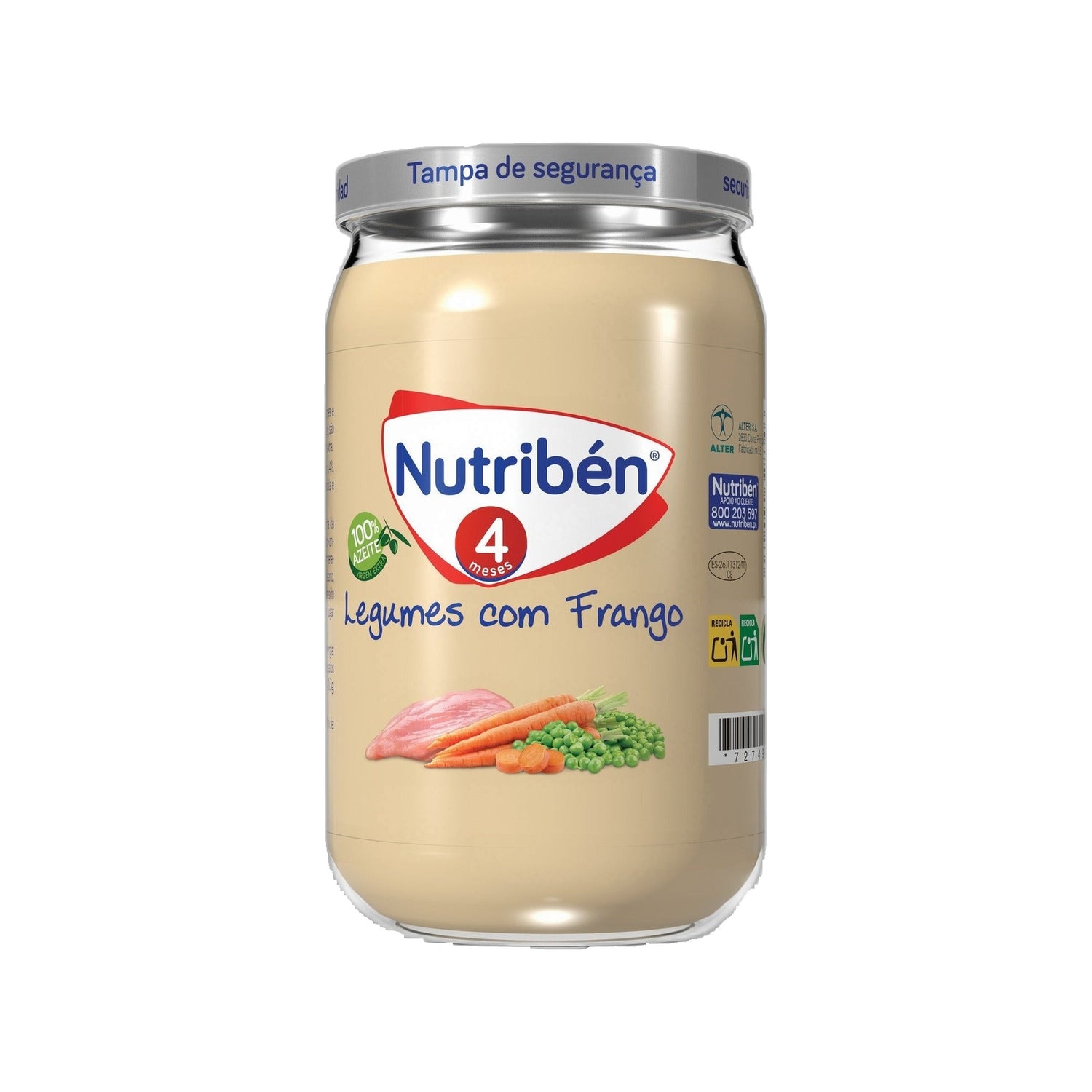 Nutriben Boião 4 Legumes Frango 235 g