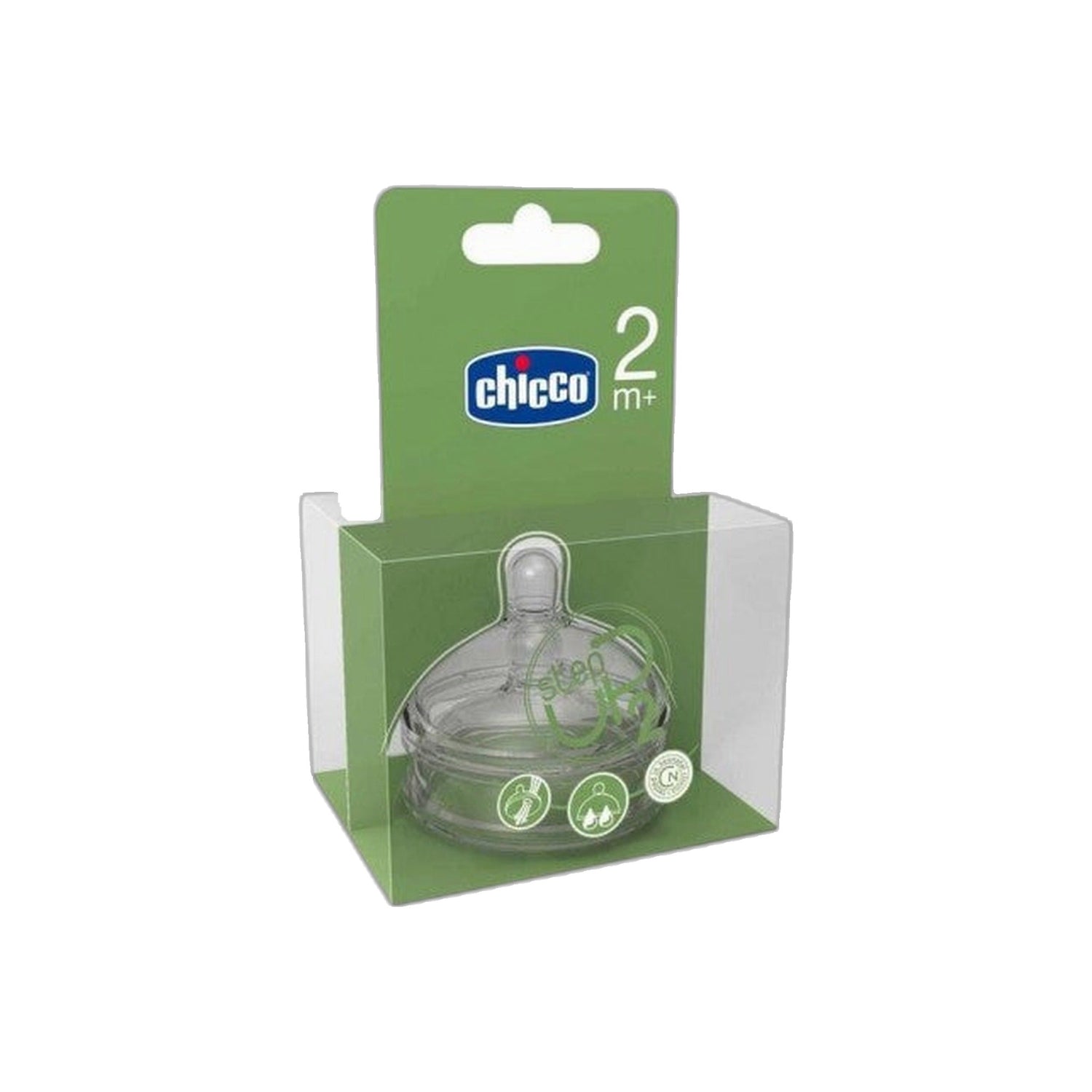 Chicco Tetina Step Up2 2m+ Fluxo Regular 2 Unidades