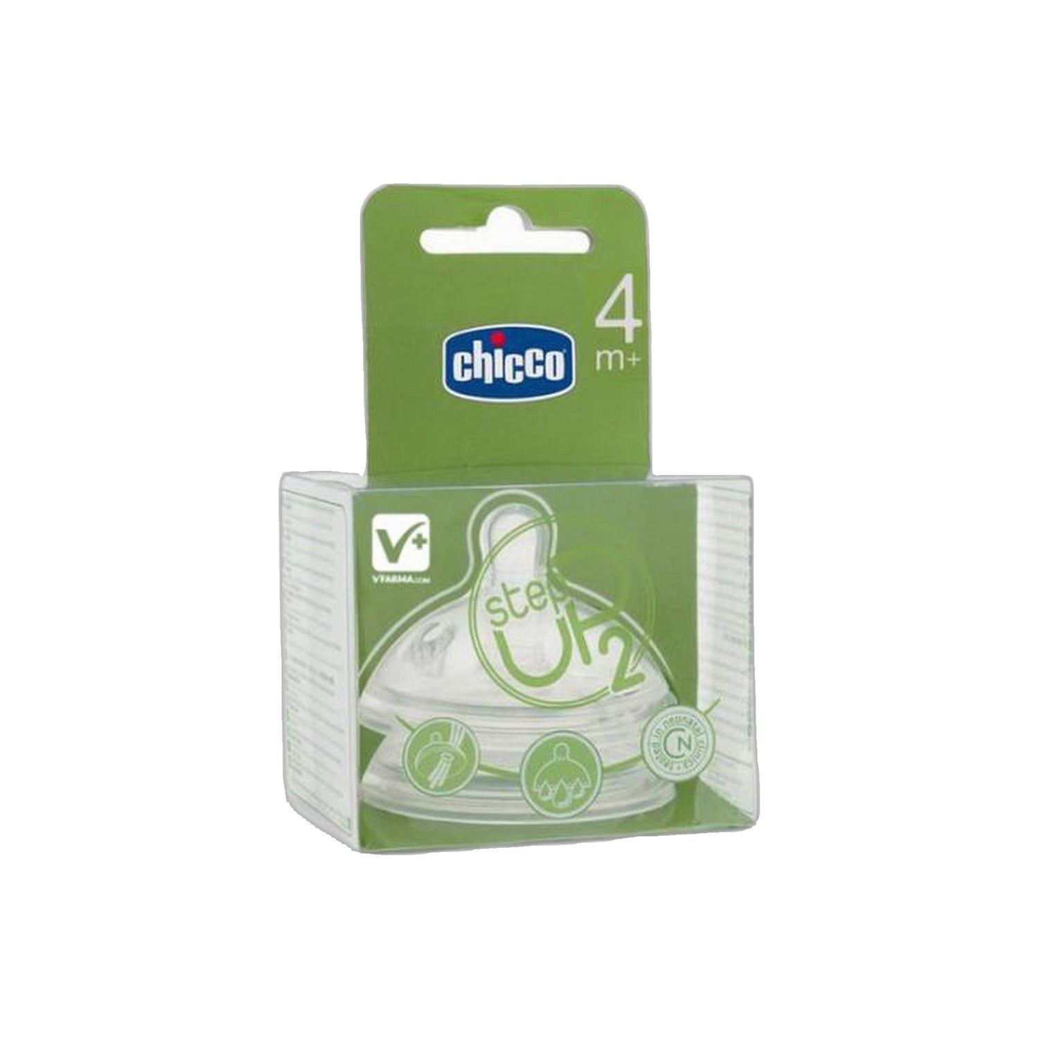 Chicco Tetina Step Up2 4m+ Fluxo Rápido x2