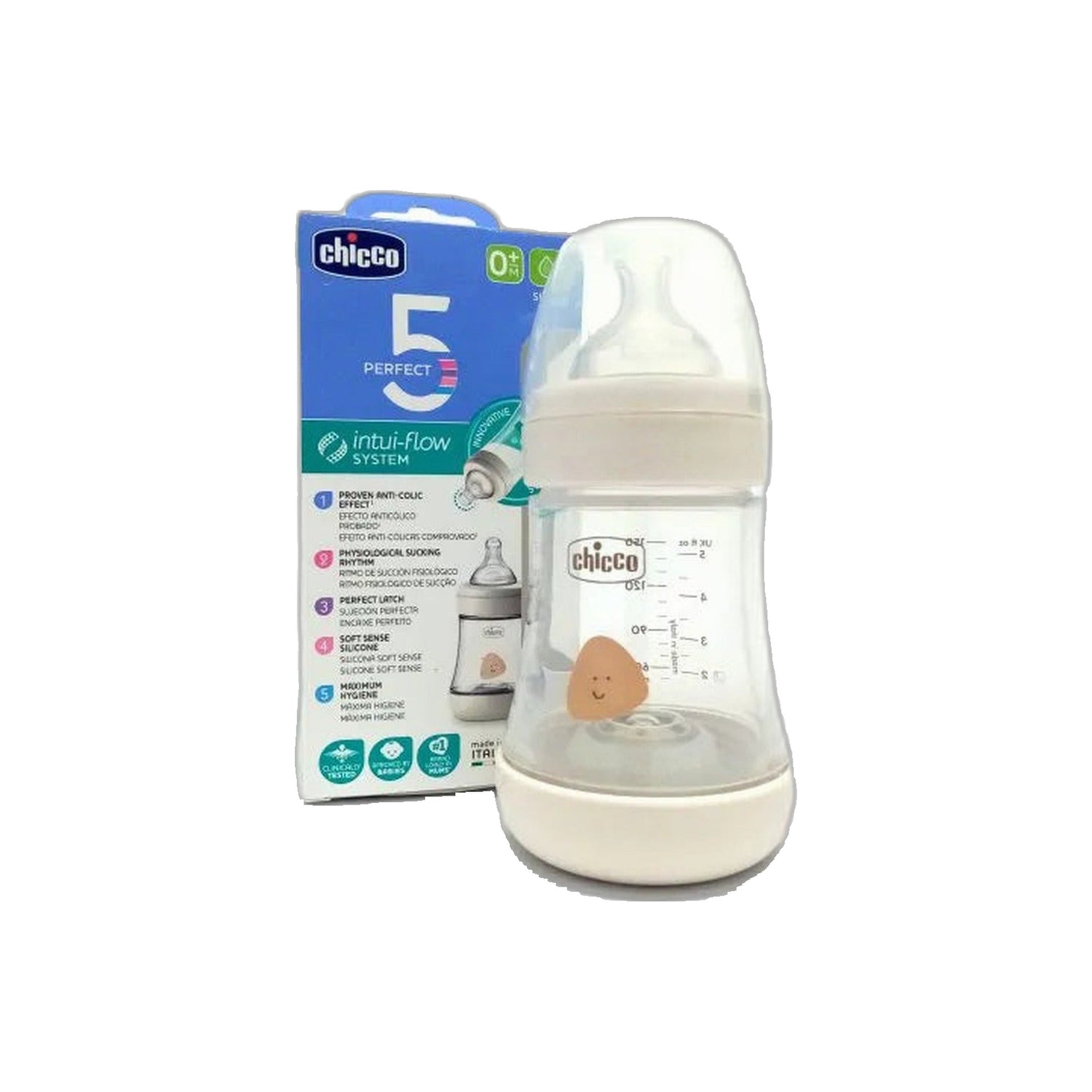 Chicco Biberão Perfect5 Branco 150 ml Silicone