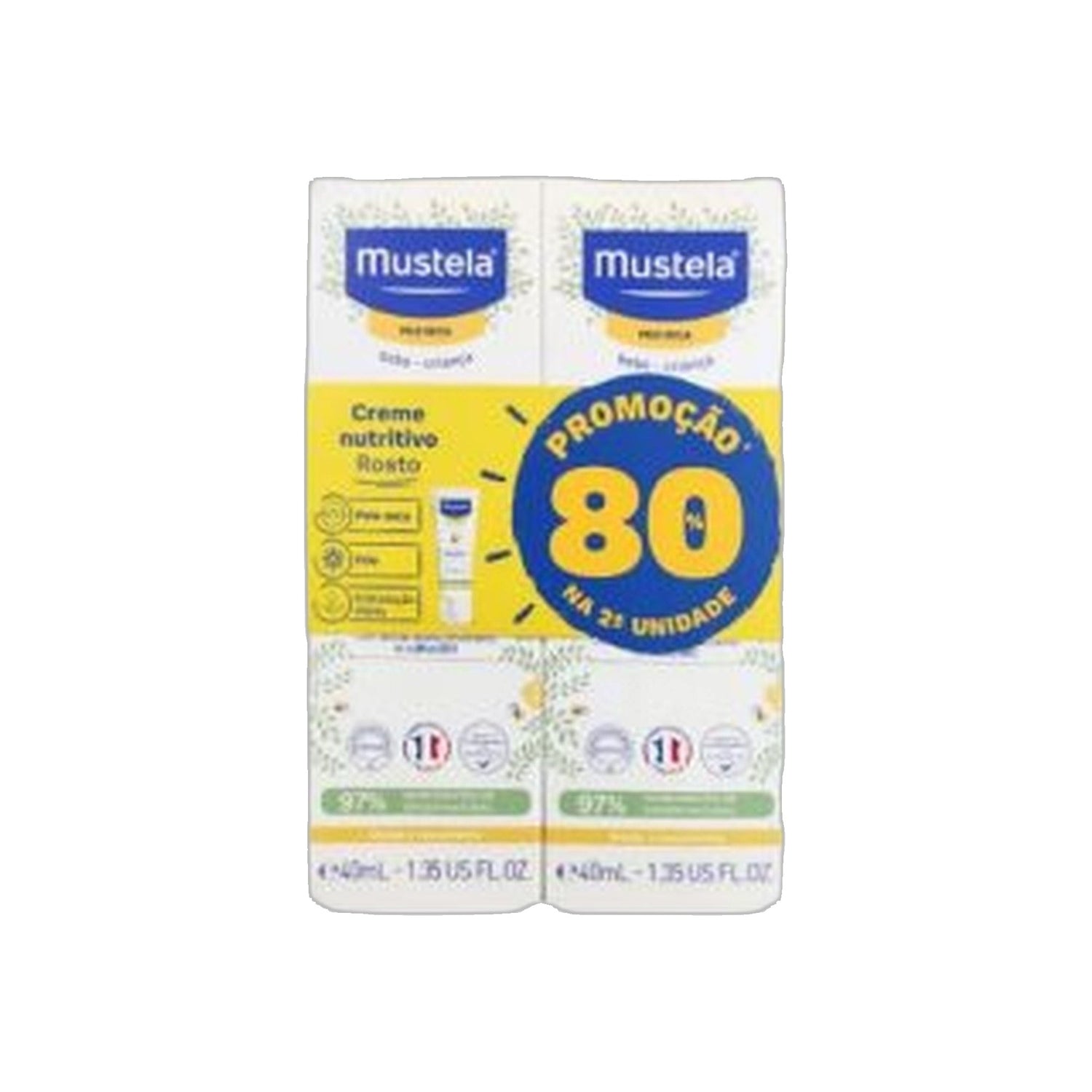 Mustela Ps Creme Rosto Bebé 40 Duo