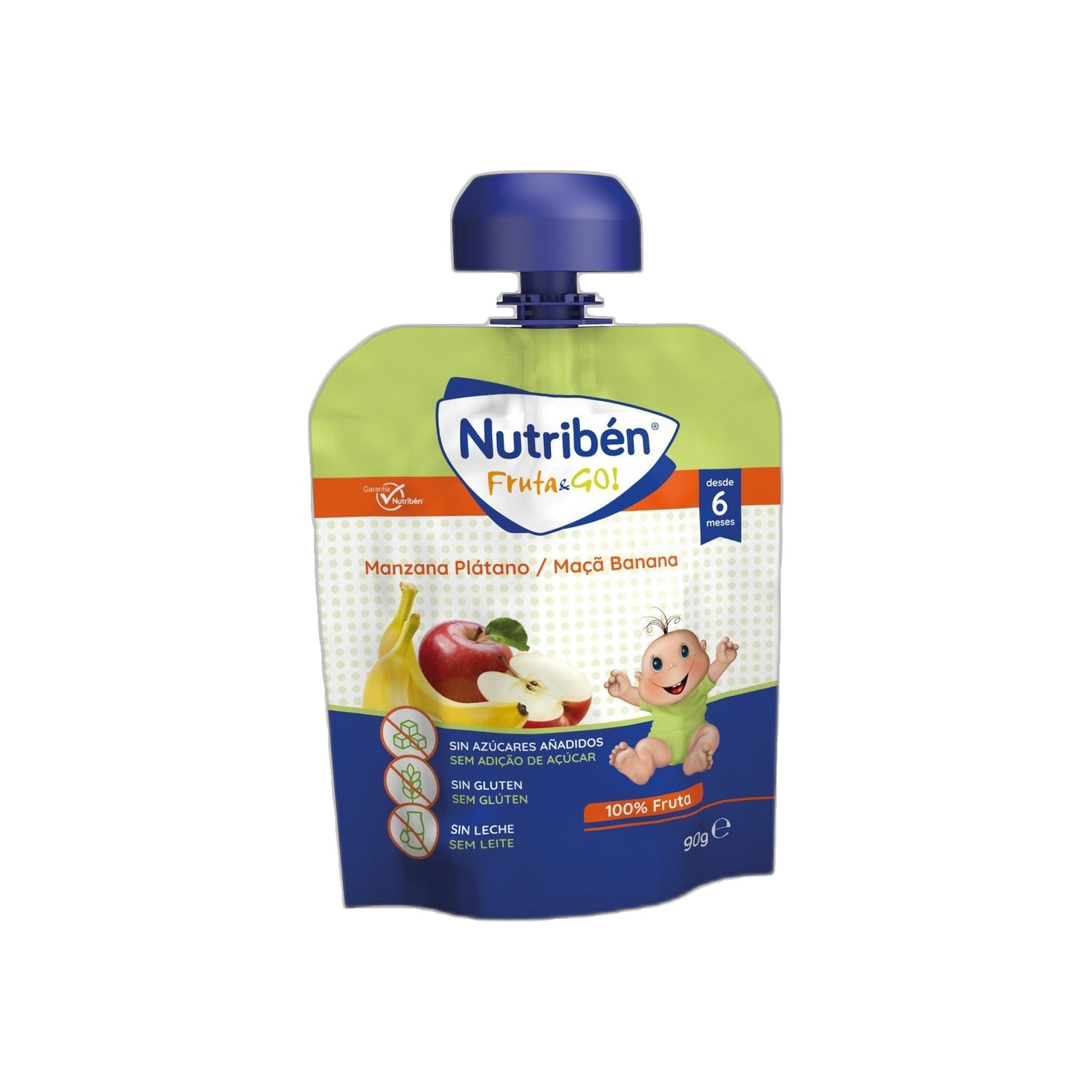 Nutriben Fruta Go Pure Maca/Banana 90 g