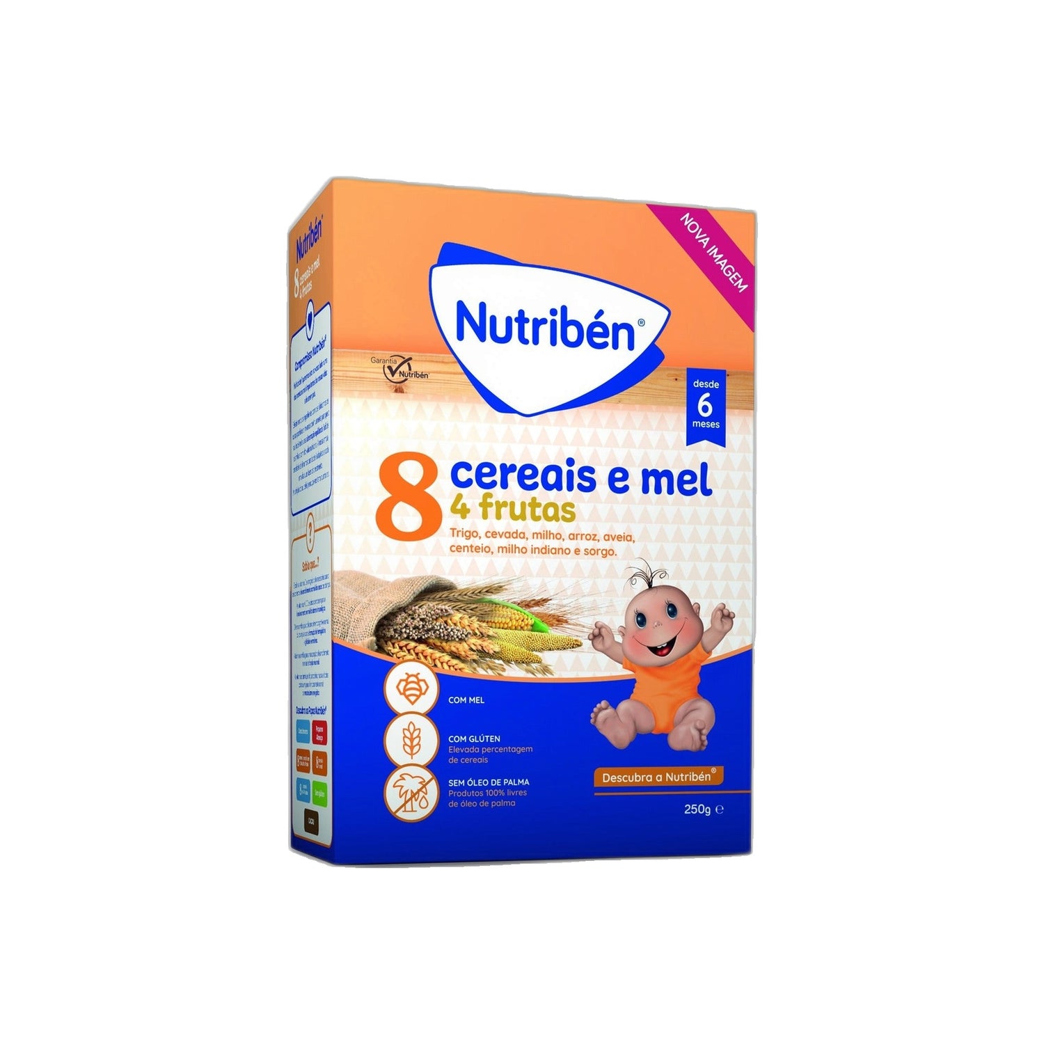 Nutriben Farinhas 8 Cereais Mel 4 Frut 250 g