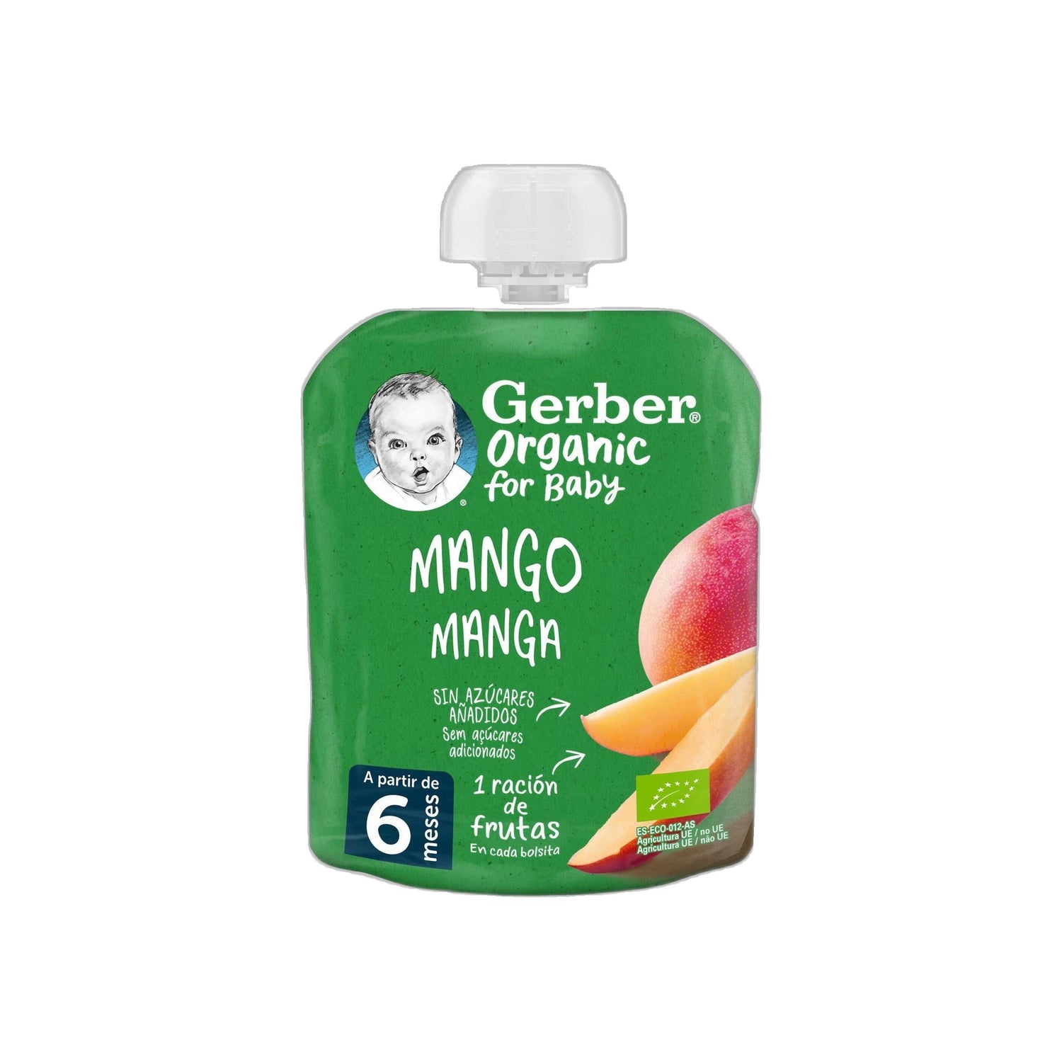 Gerber Org Saco Manga 90 g 6M+