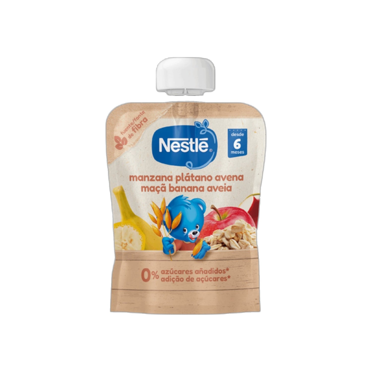 Nestlé Saq Maçã/Banana/Aveia 90 g 6M+