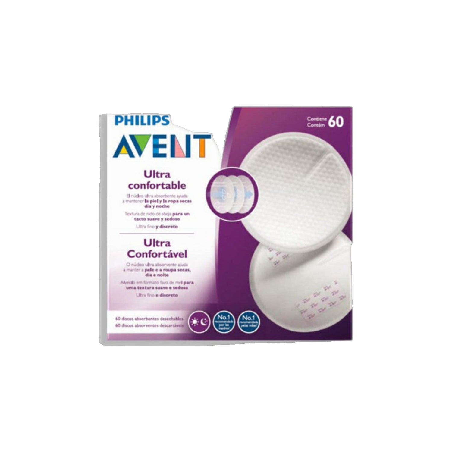 Philips Avent Ultra Confort Discos de Amamentação 60 Unidades