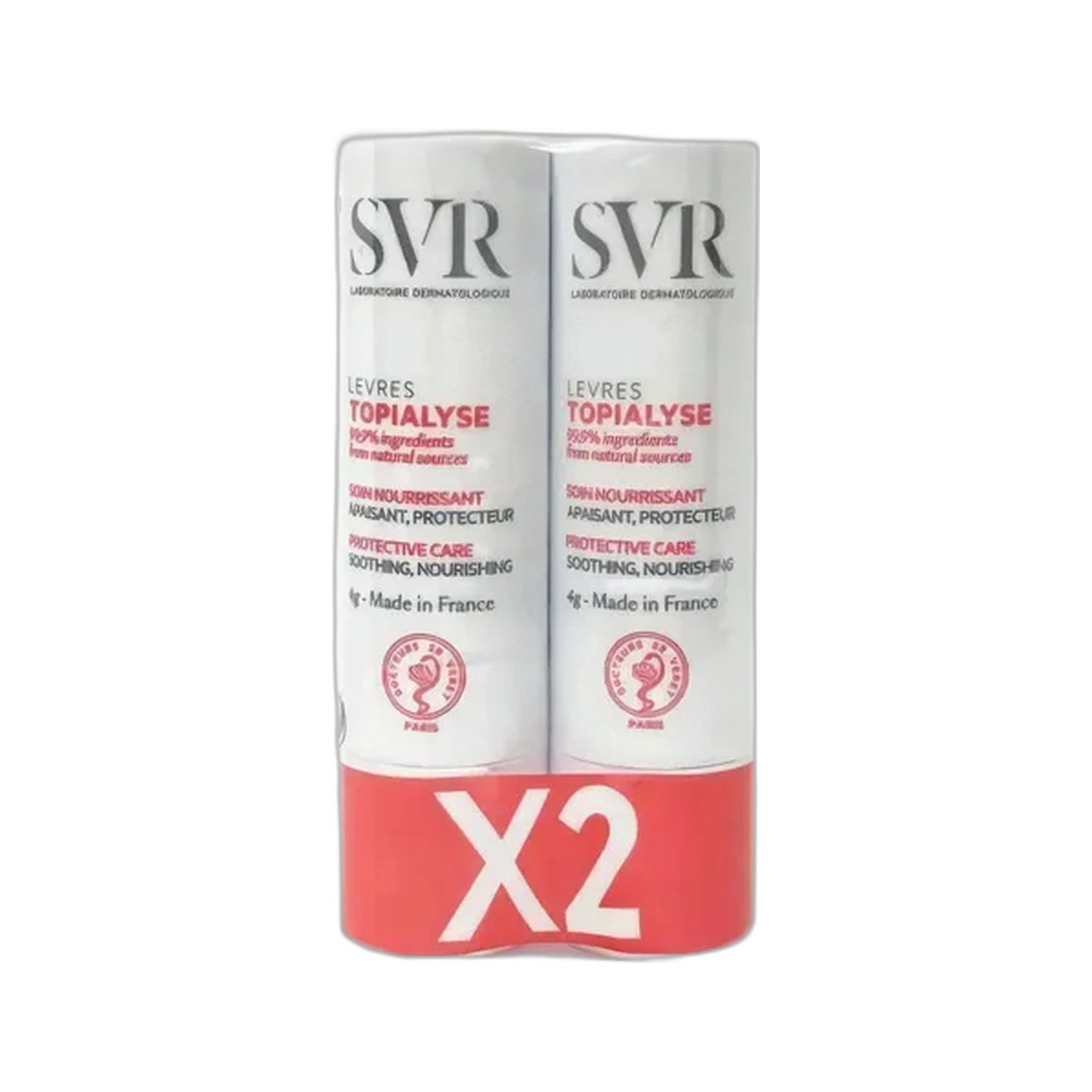 SVR Topialyse Stick Labial Vegetal 4 g x2