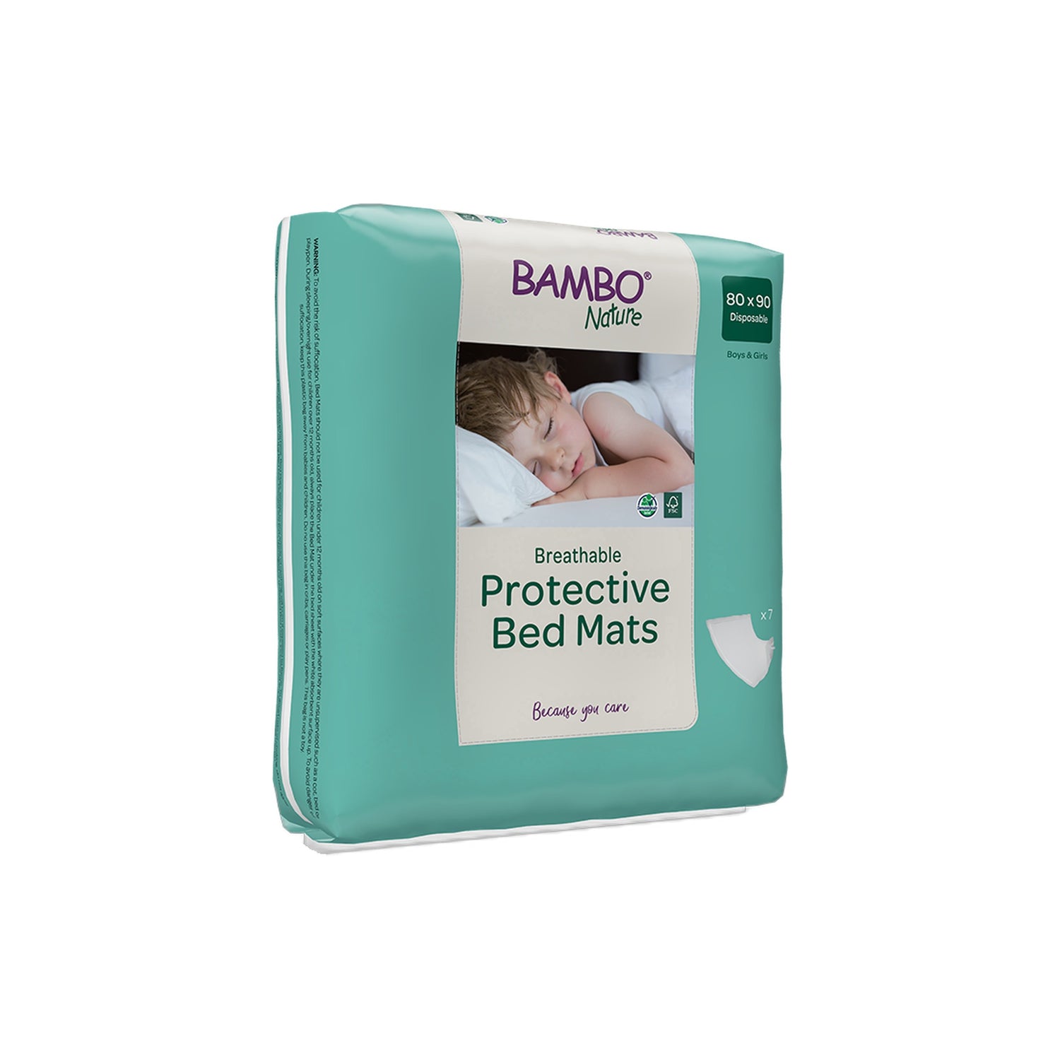 Bambo Nature Resguardo Cama Descartável 7 Unidades