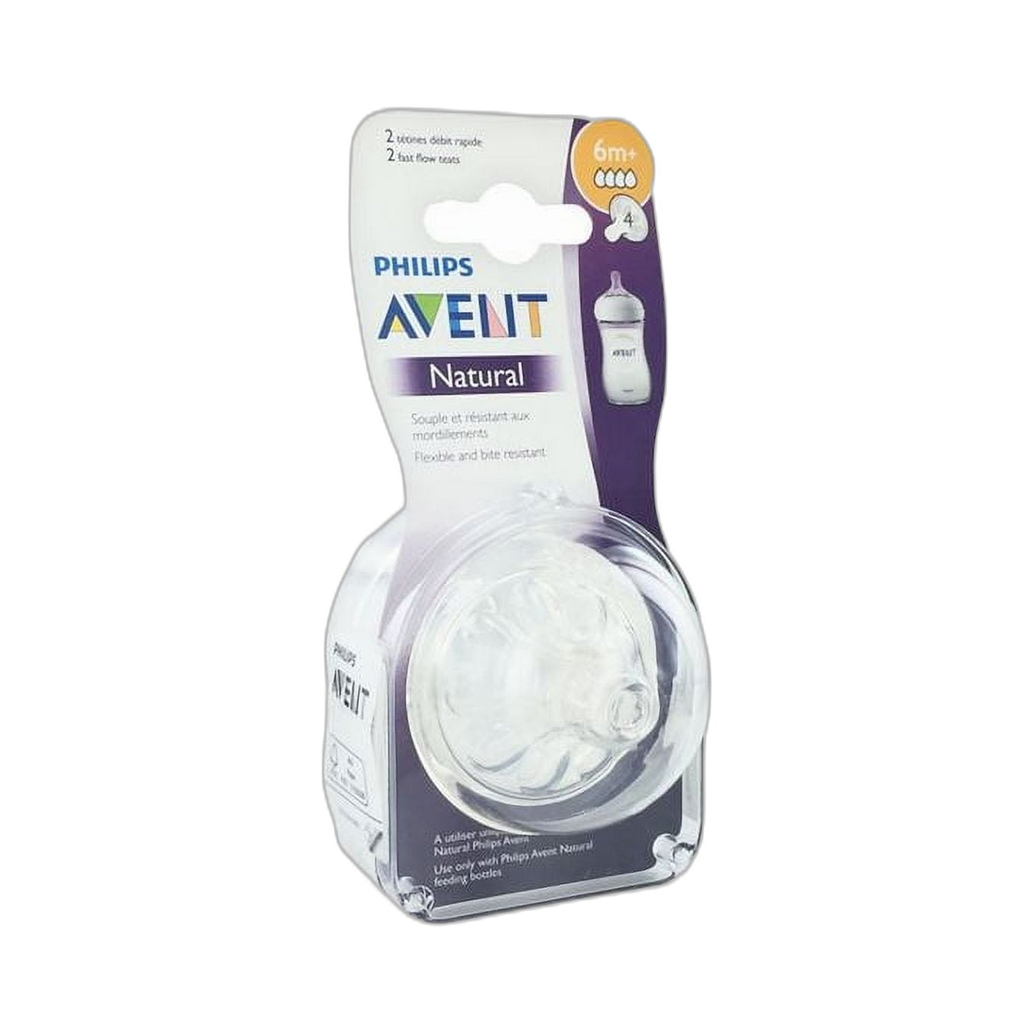 Philips Avent Tetina Silicone Fluxo Rápido x2