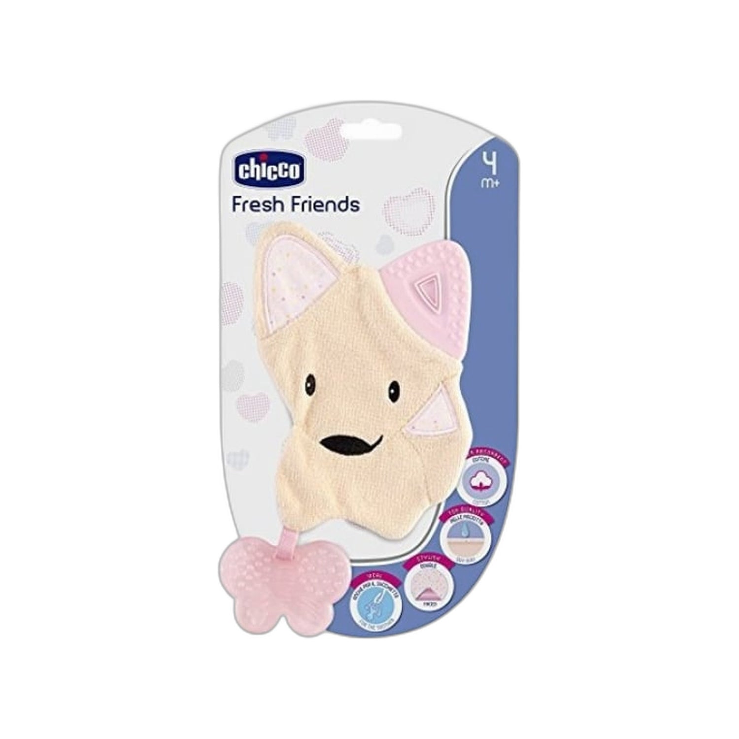 Chicco Anel Mordedor Fresh Friends Rosa