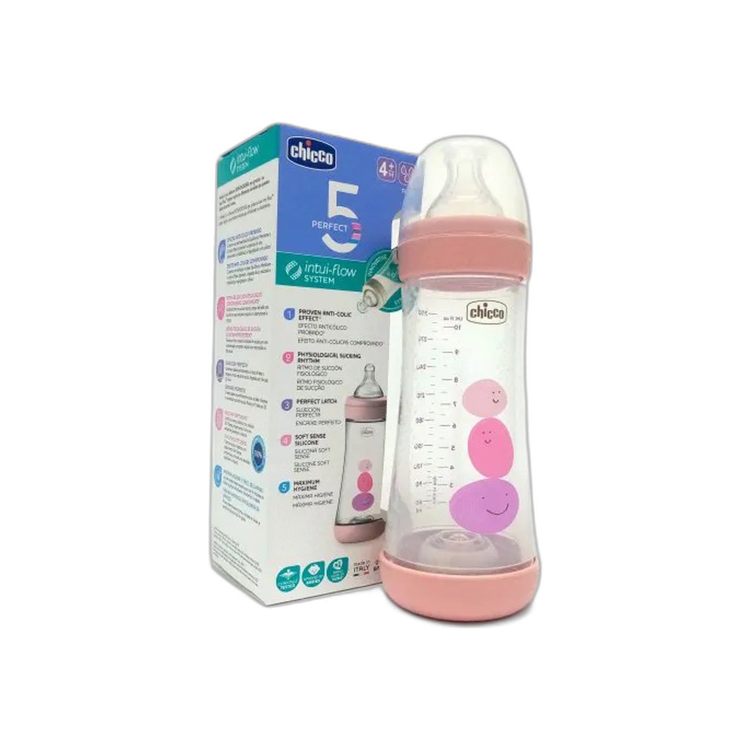 Chicco Biberão Perfect5 Rs 300 ml Fast Silicone