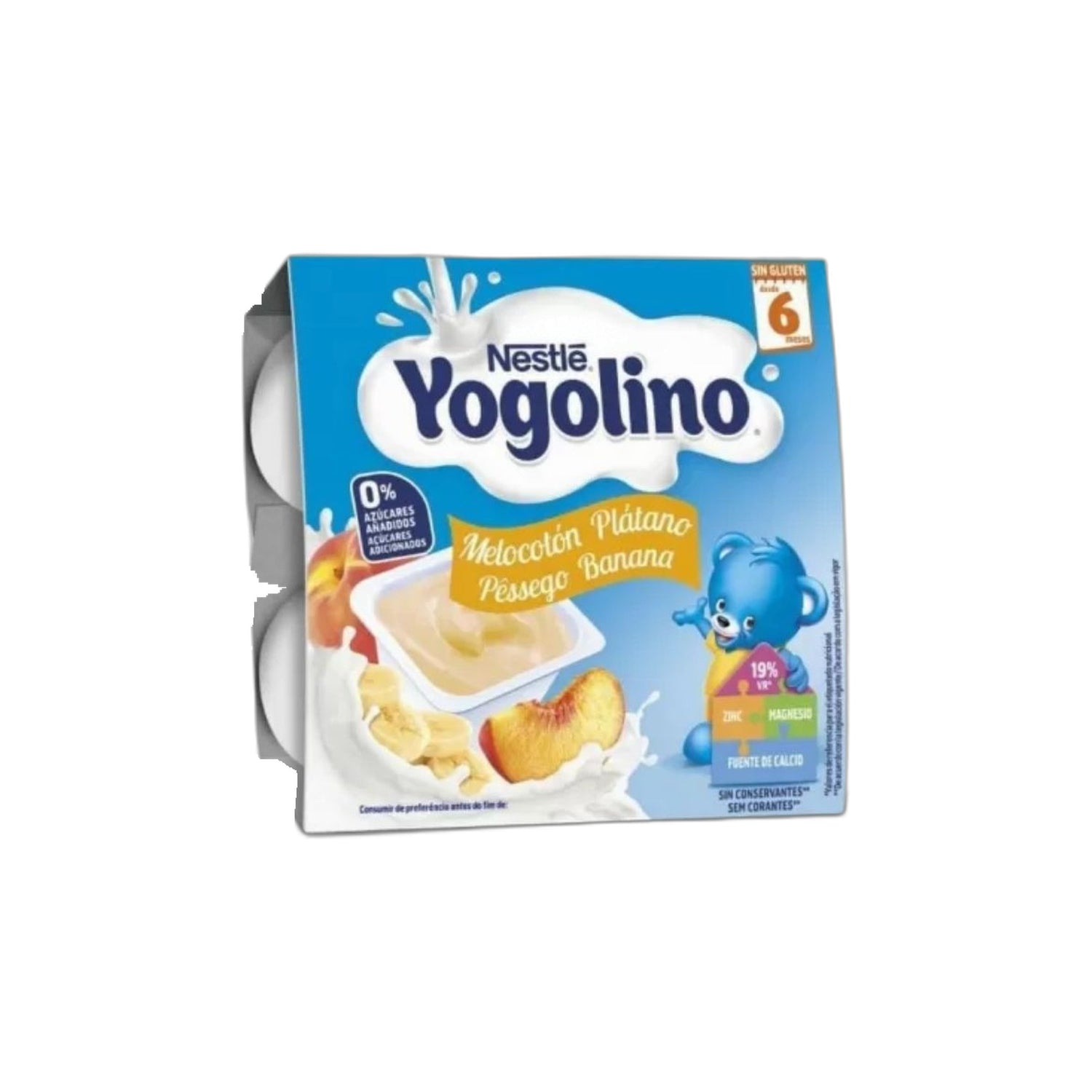 Yogolino Pêssego/Banana 4x100 g 6M+