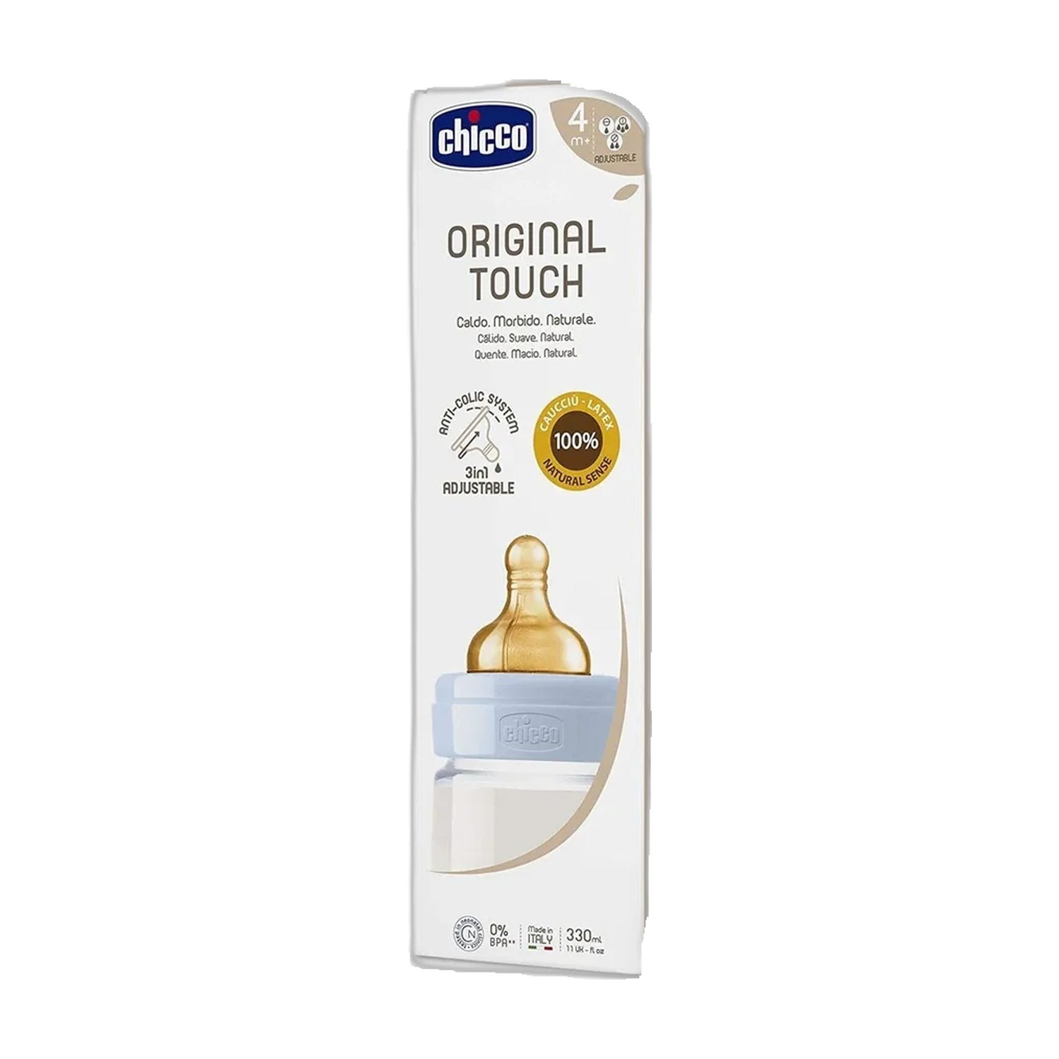 Chicco Biberão Touch Boy Látex 330 ml