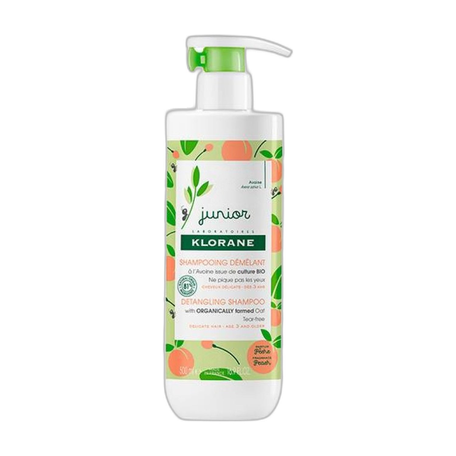Klorane Pet Jun Champô Desembaraçante Pêssego 500 ml