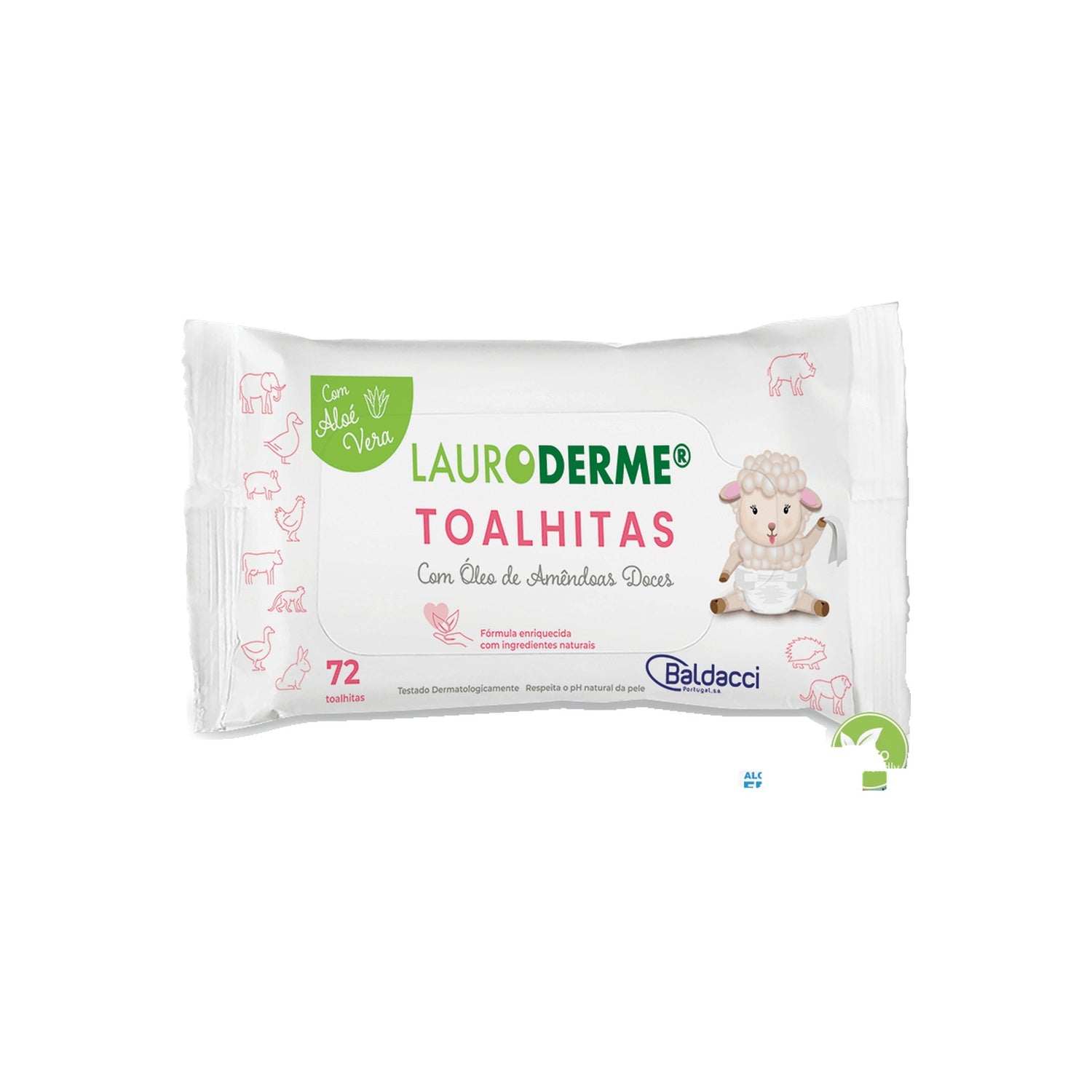 Lauroderme Toalhitas 72 Unidades