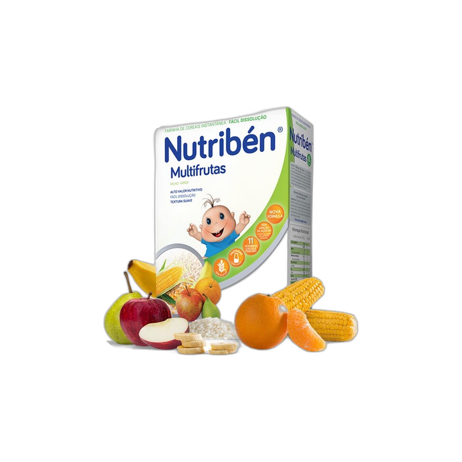 Nutriben Farinhas Multifrutas Sem Açúcar 300 g