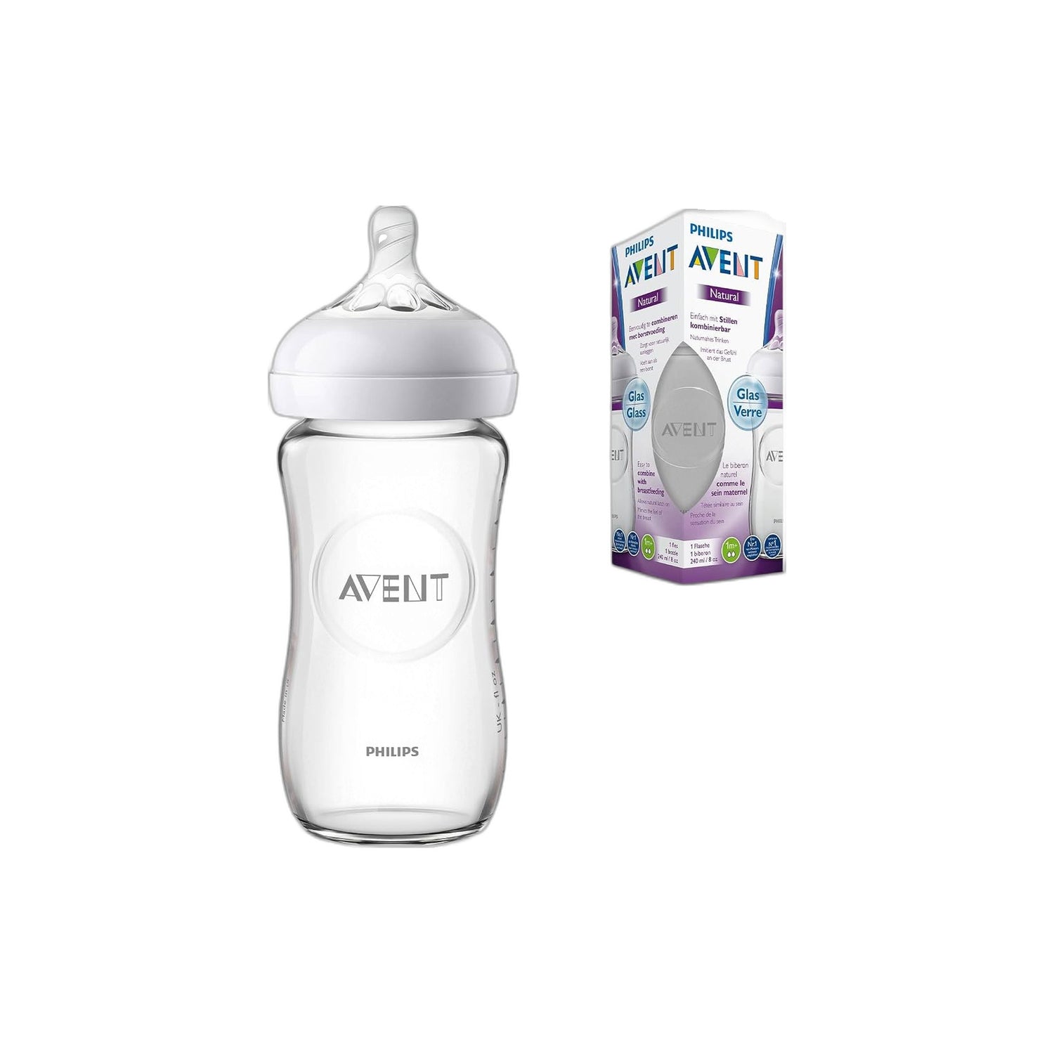Philips Avent Biberão Natural Vidro 240 ml