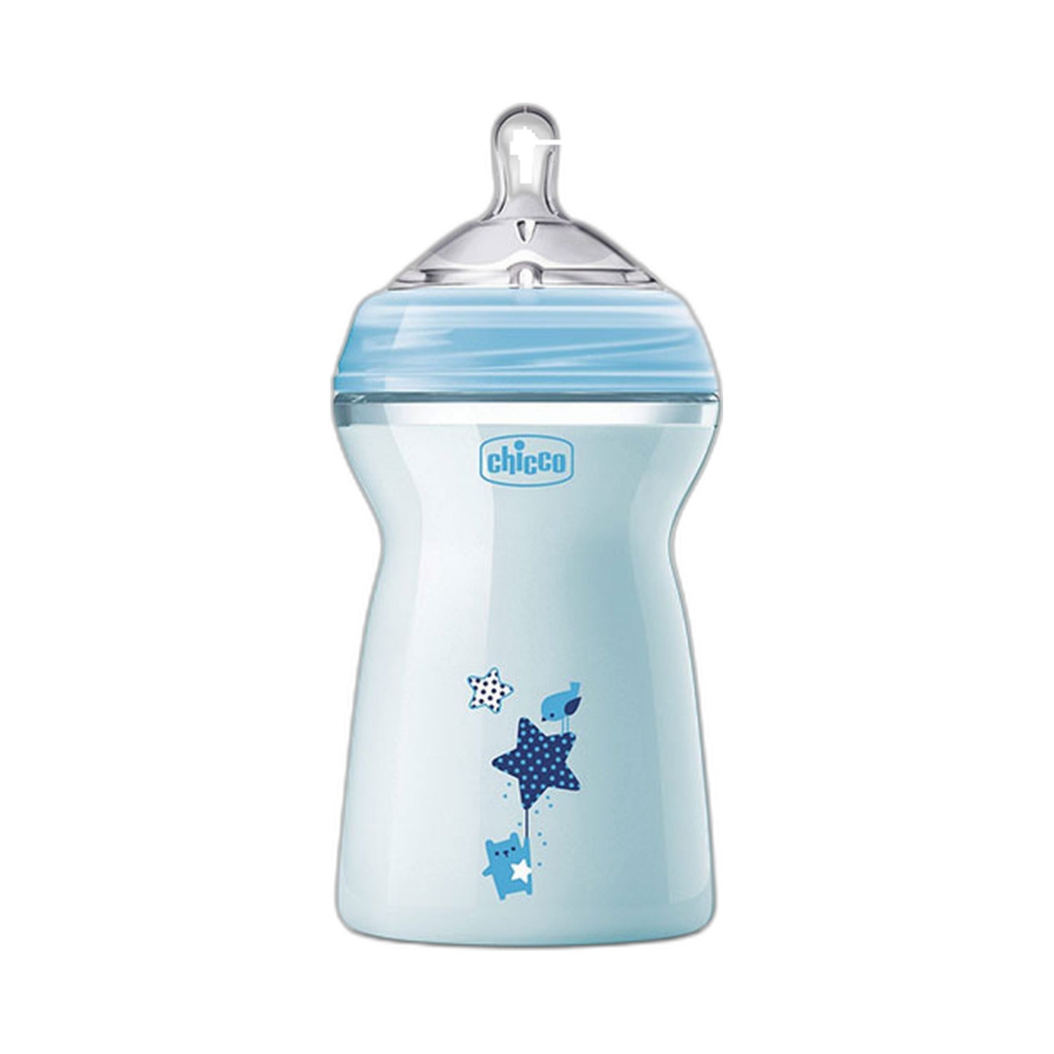 Chicco Biberão Natural Feeling Azul 330 ml 6m+