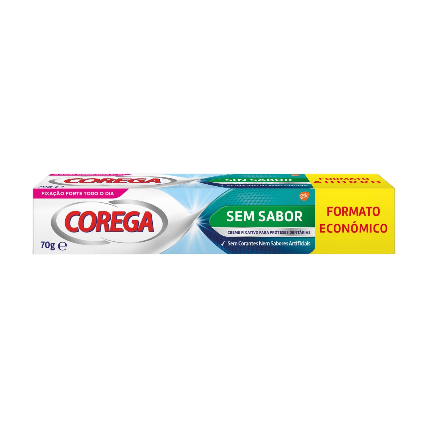 Corega Creme Fixação Protetor Sem Sabor 70 g