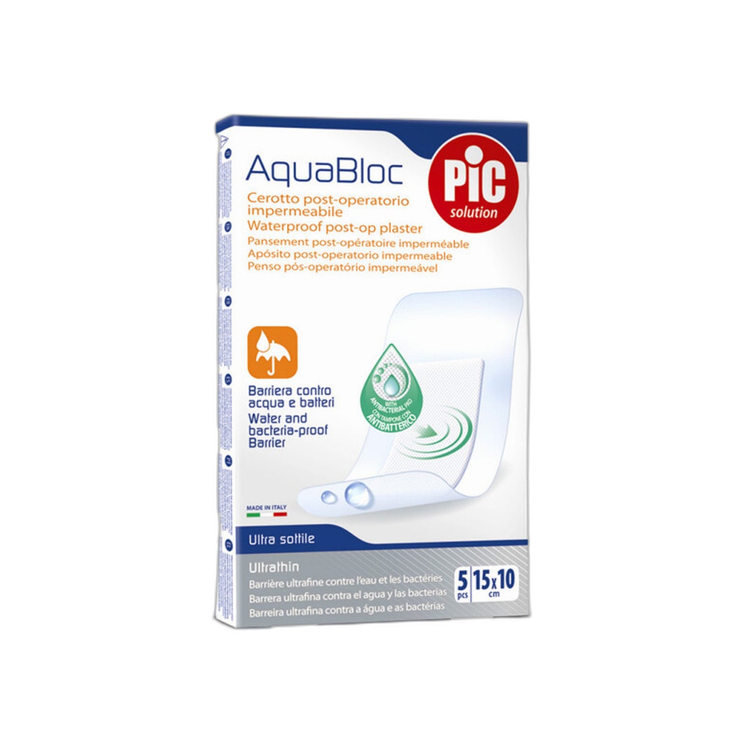 Pic Aquabloc Penso Pós-Operatório 15x10 cm 5 Unidades