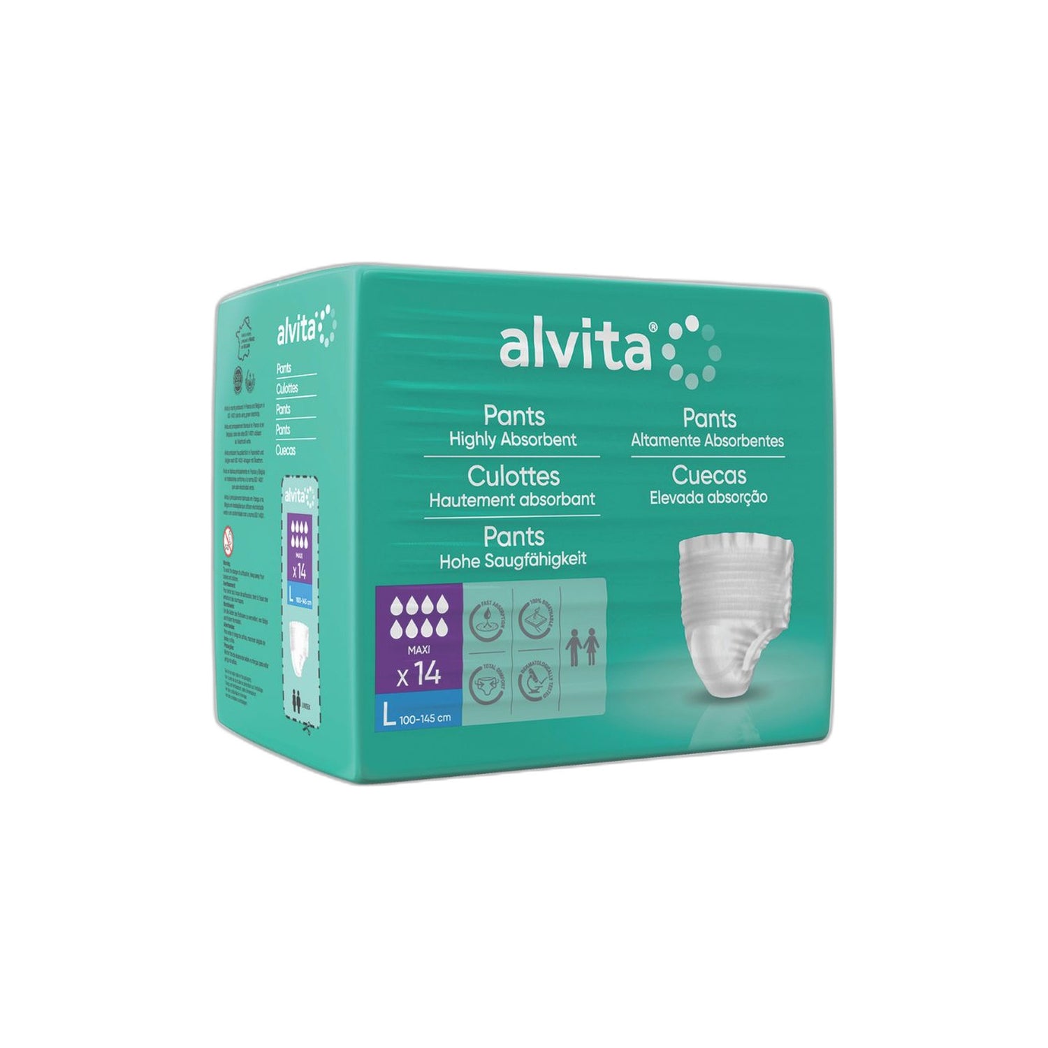 Alvita Cueca Noite Maxi Larga 14 Unidades