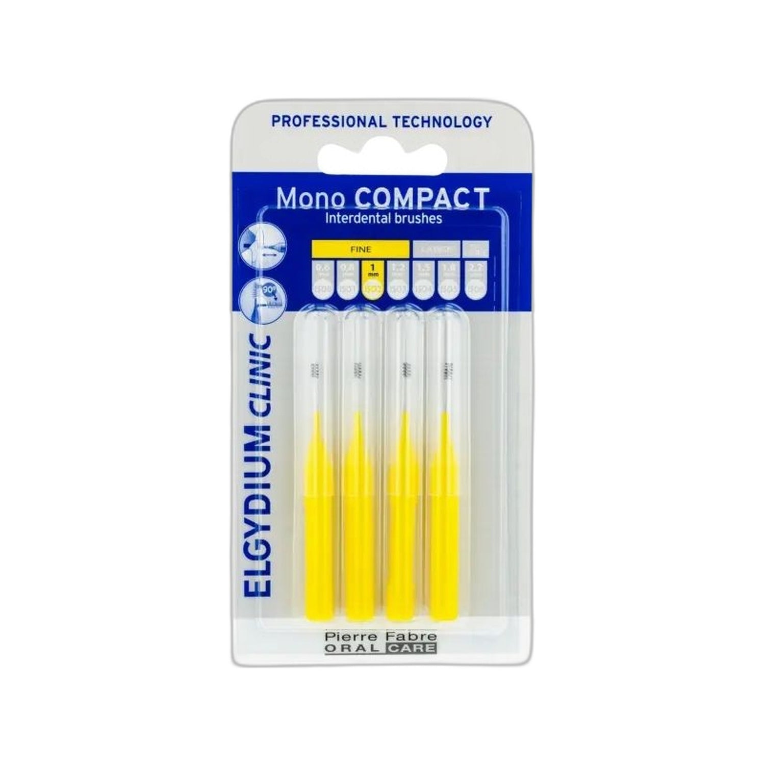 Elgydium Clinic Escovilhão Mono Compact Amarelo 4 Unidades