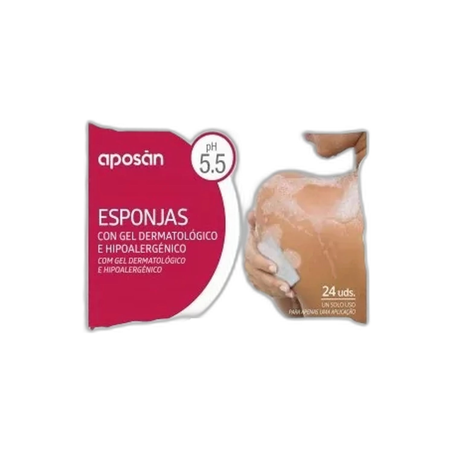 Aposán Esponjas com Gel Dermatológico Hipoalergénico 24 Unidades