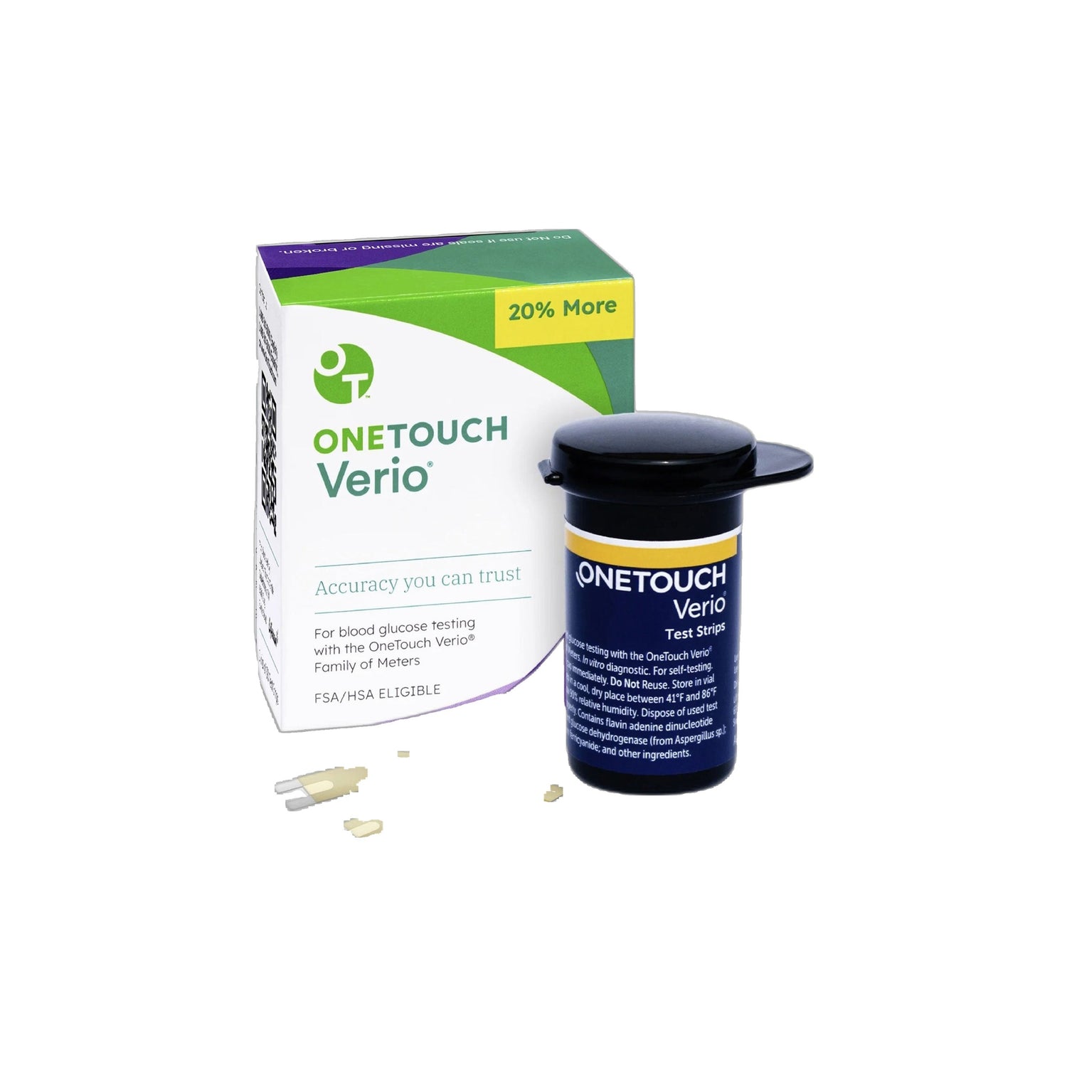 OneTouch Verio Tiras de Teste de Glicemia 50 Unidades