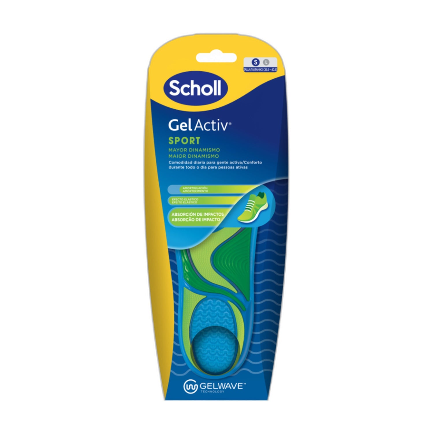 Scholl Gelactiv Palmilhas Sport Mulher X2