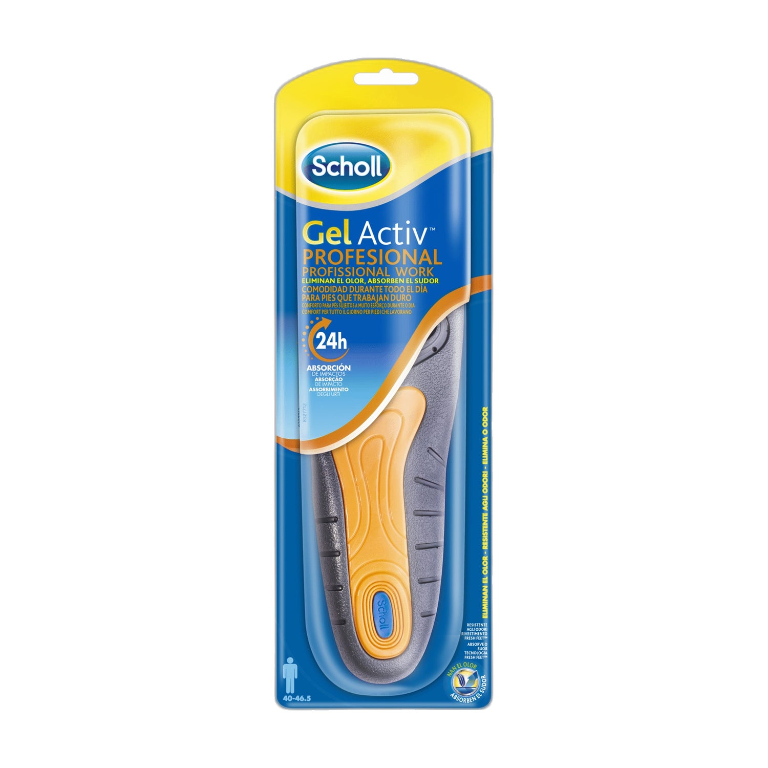 Scholl Gelactiv Palmilhas Profissionais Homem X2