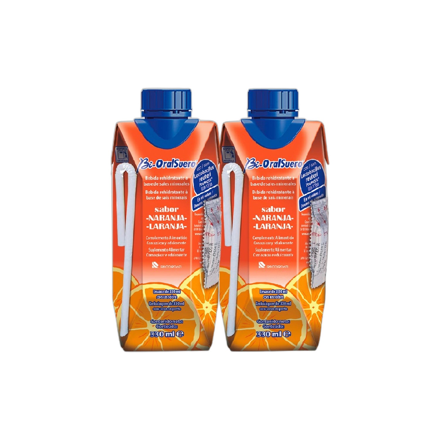 Bi-Oralsuero Laranja Solução Oral 330 ml x2
