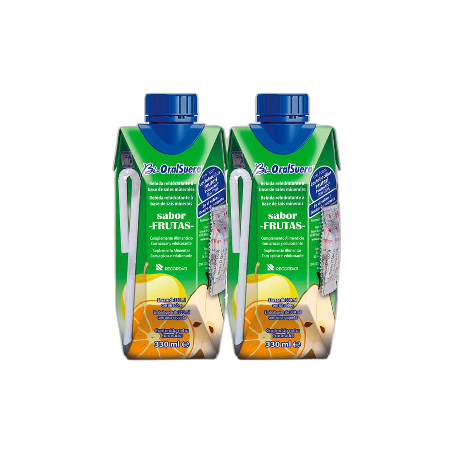 Bi-Oralsuero Frutas Solução Oral 330 ml x 2