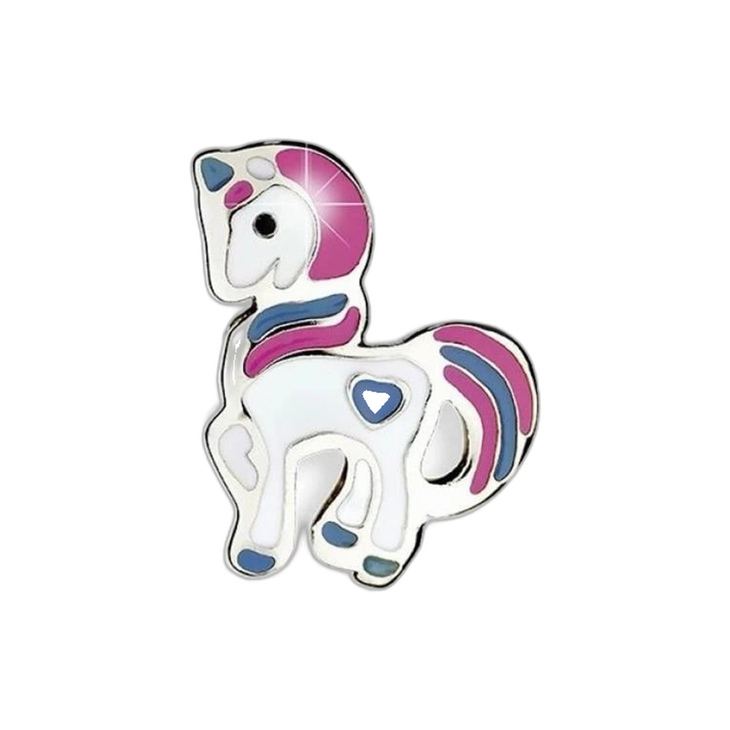 Biojoux Brinco Unicornio Rosa 8 mm