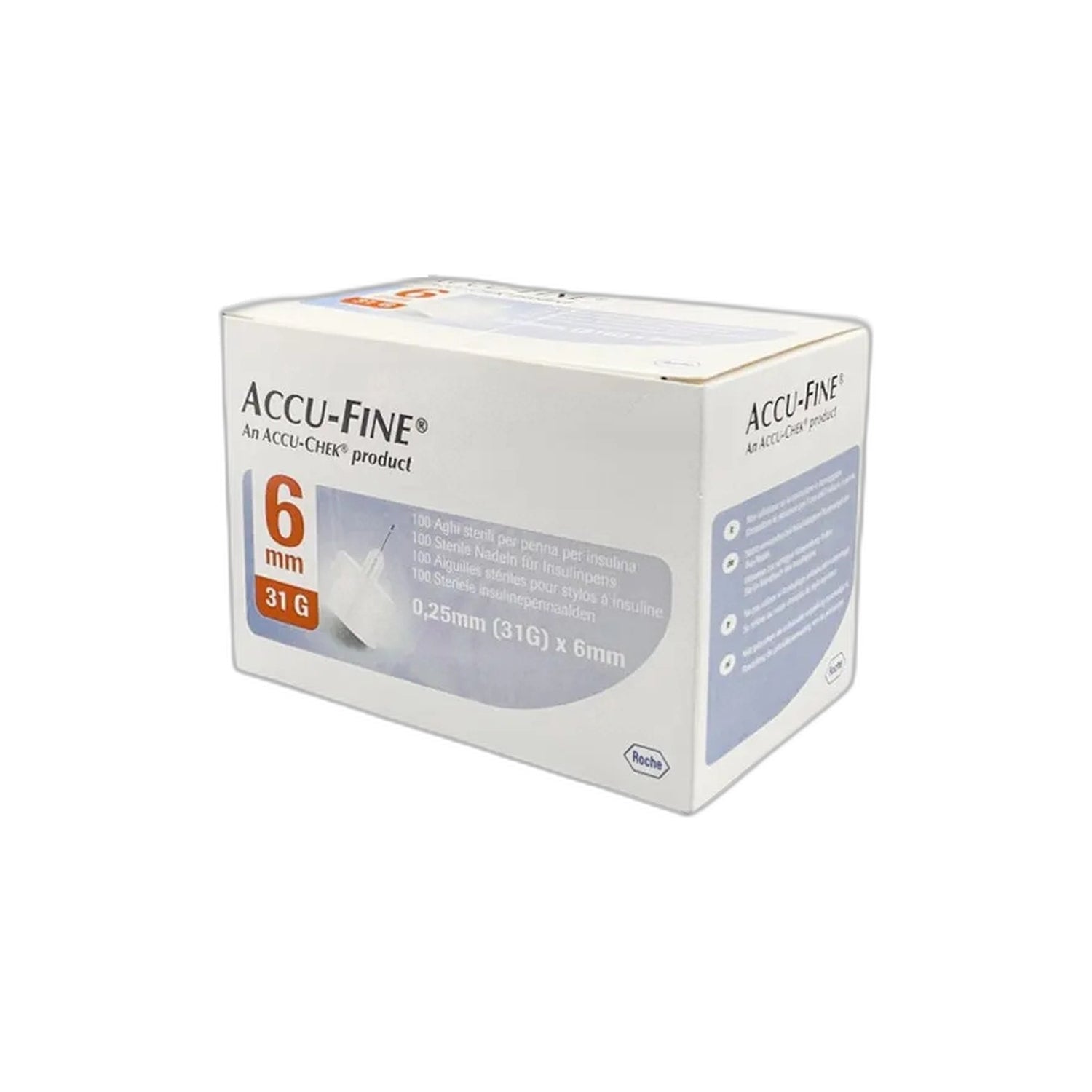 Accu-Fine Pl Agulhas 6mm 31G X100