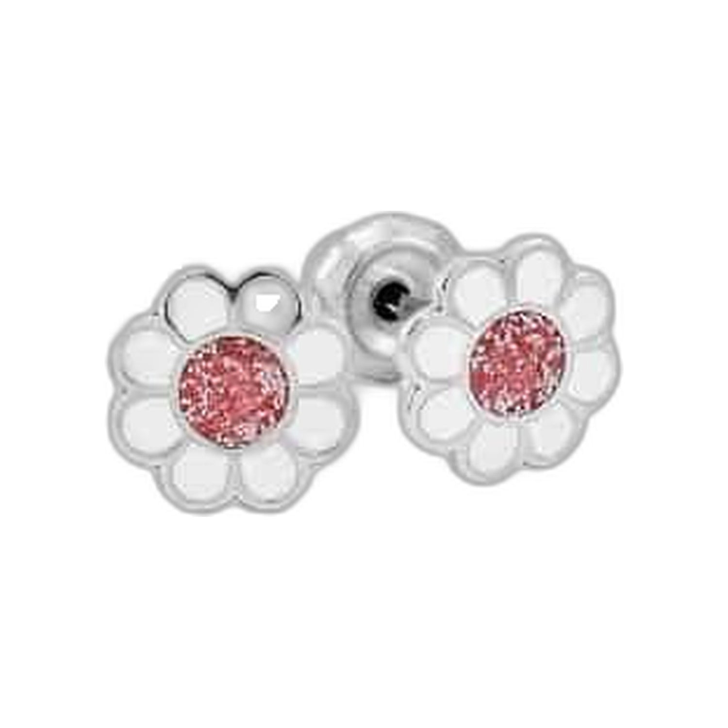 Inverness Brinco Flor Rosa Indo623-1