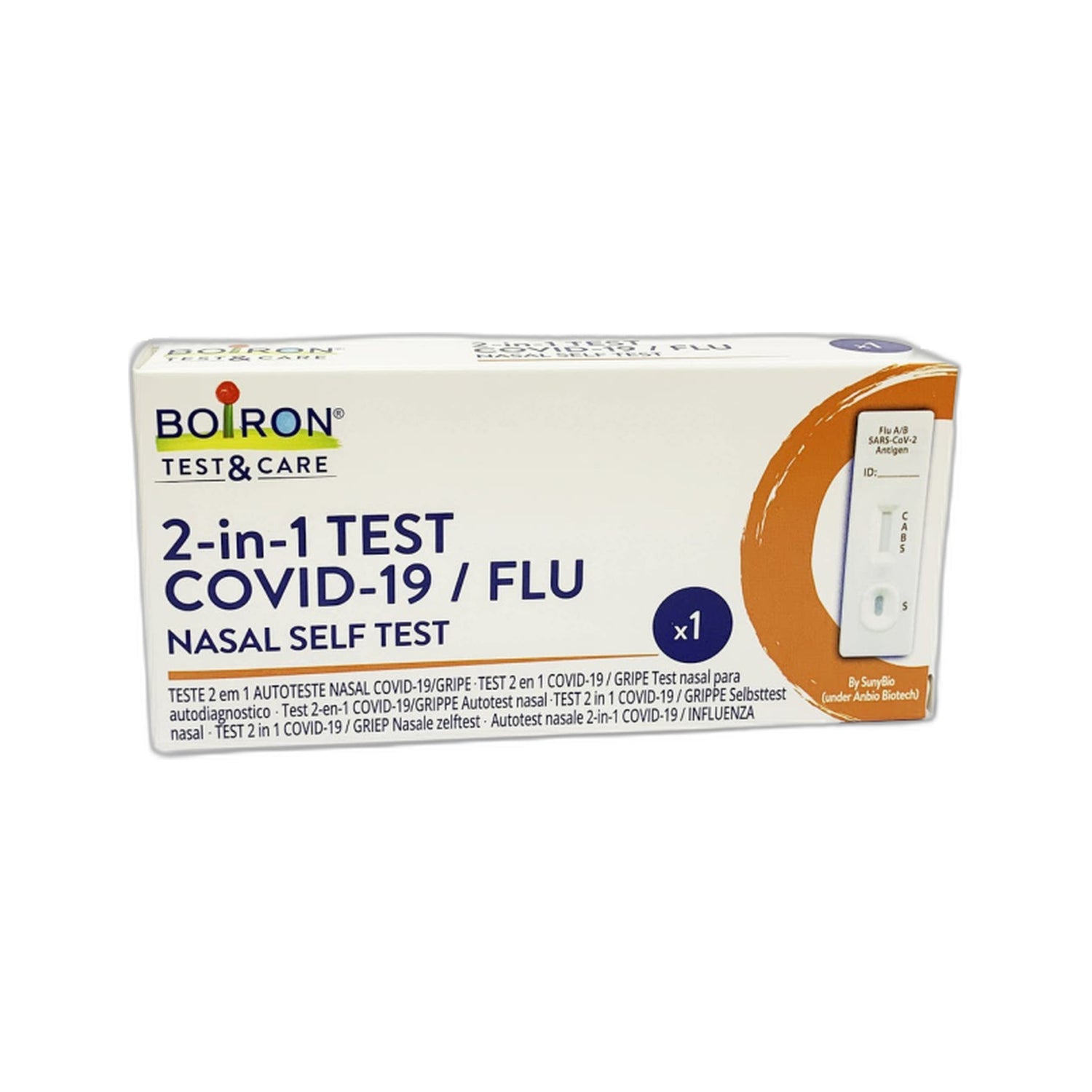 Boiron Test Care 2-in-1 Covid 19/Flu AT