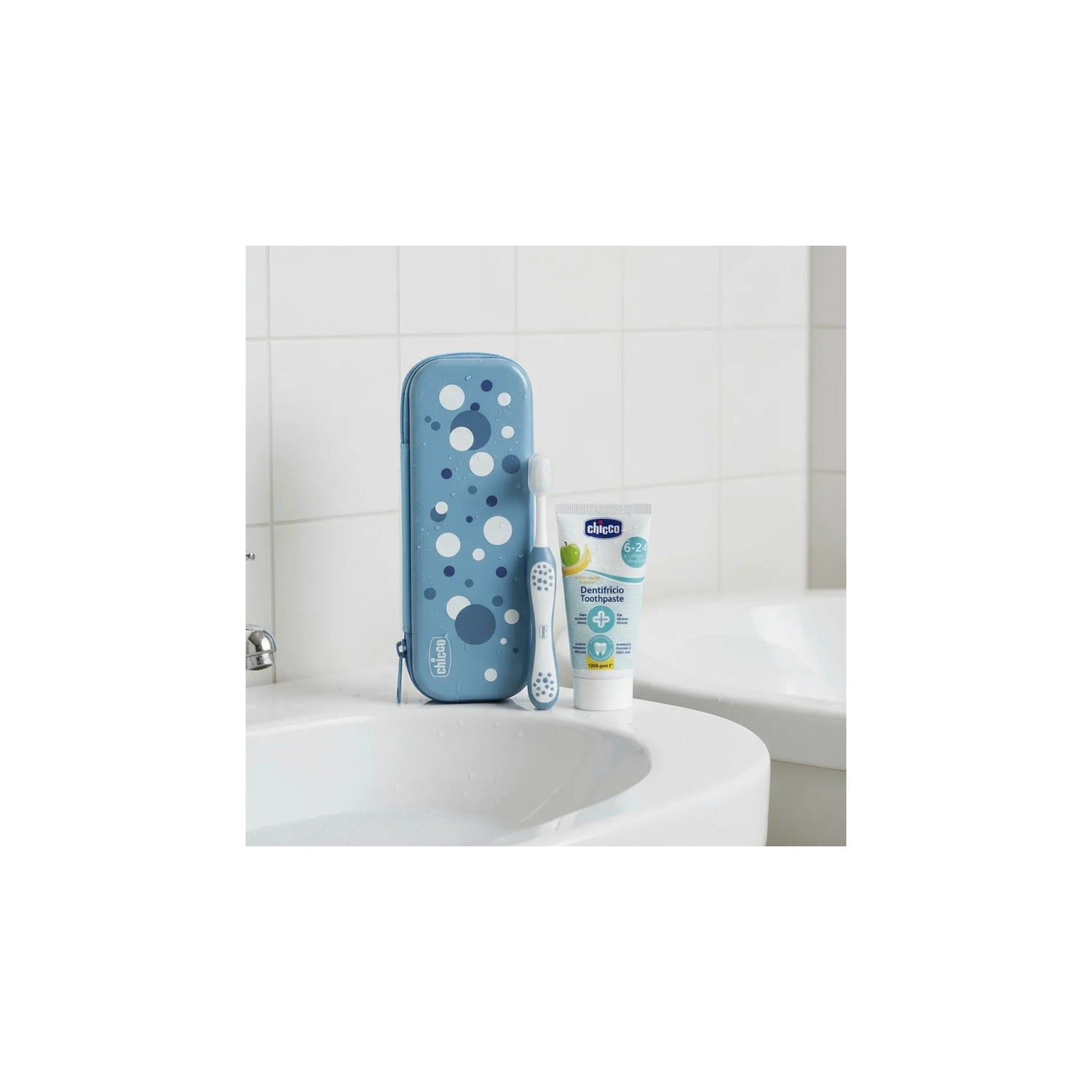 Chicco Conjunto Higiene Oral Azul 6M+