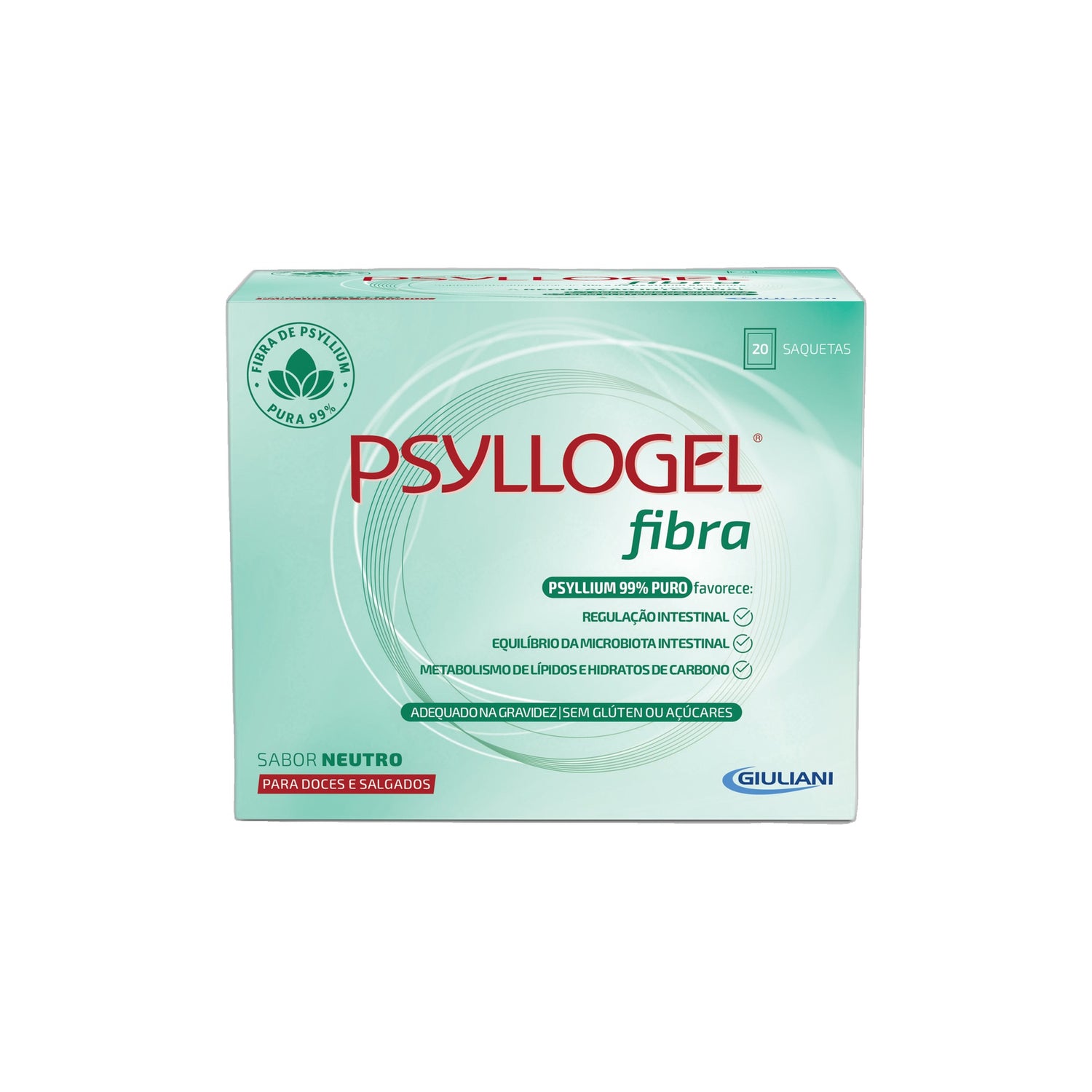 Psyllogel Fibra Neutro Saquetas X20