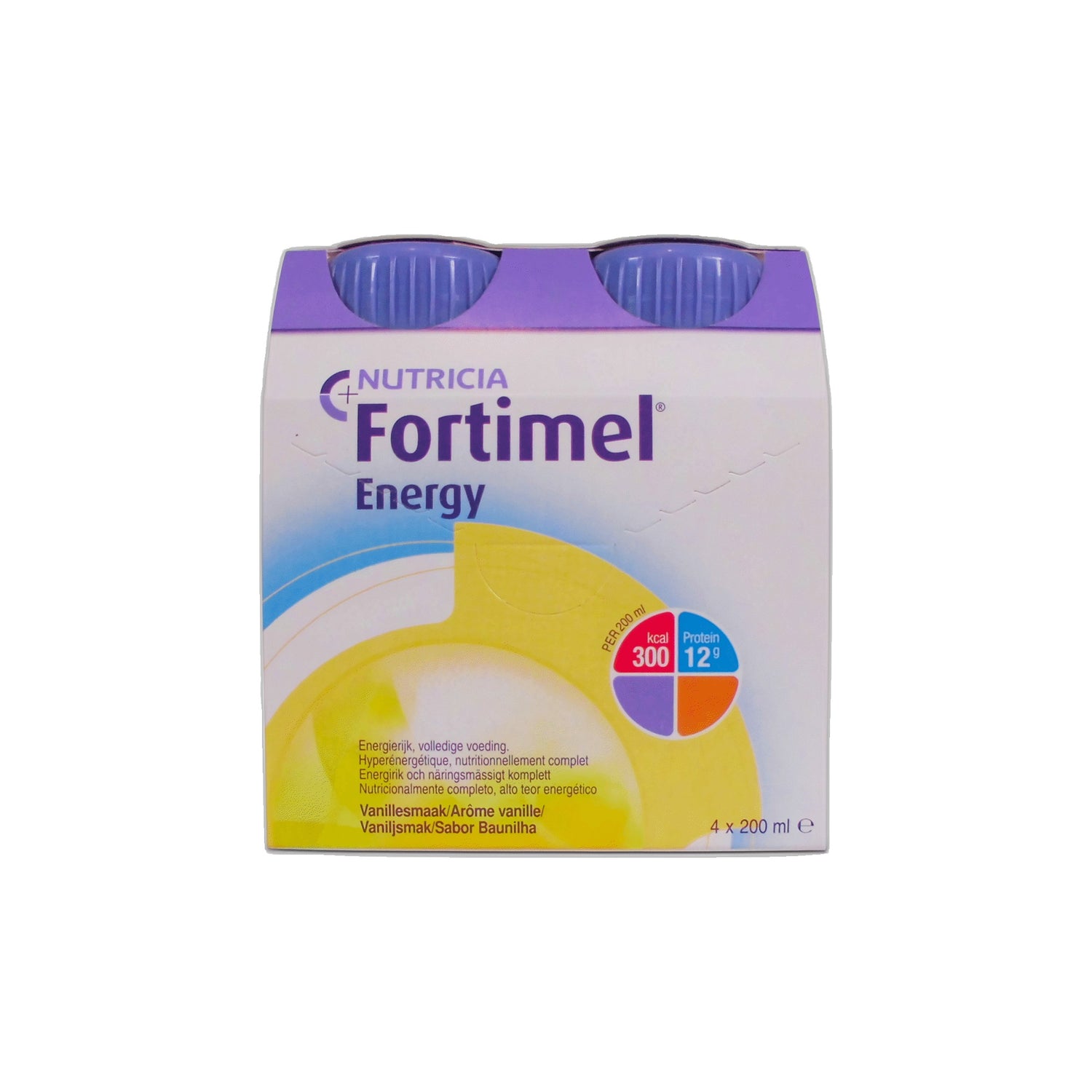Fortimel Energy Solução Oral Baunilha 200 ml x 4