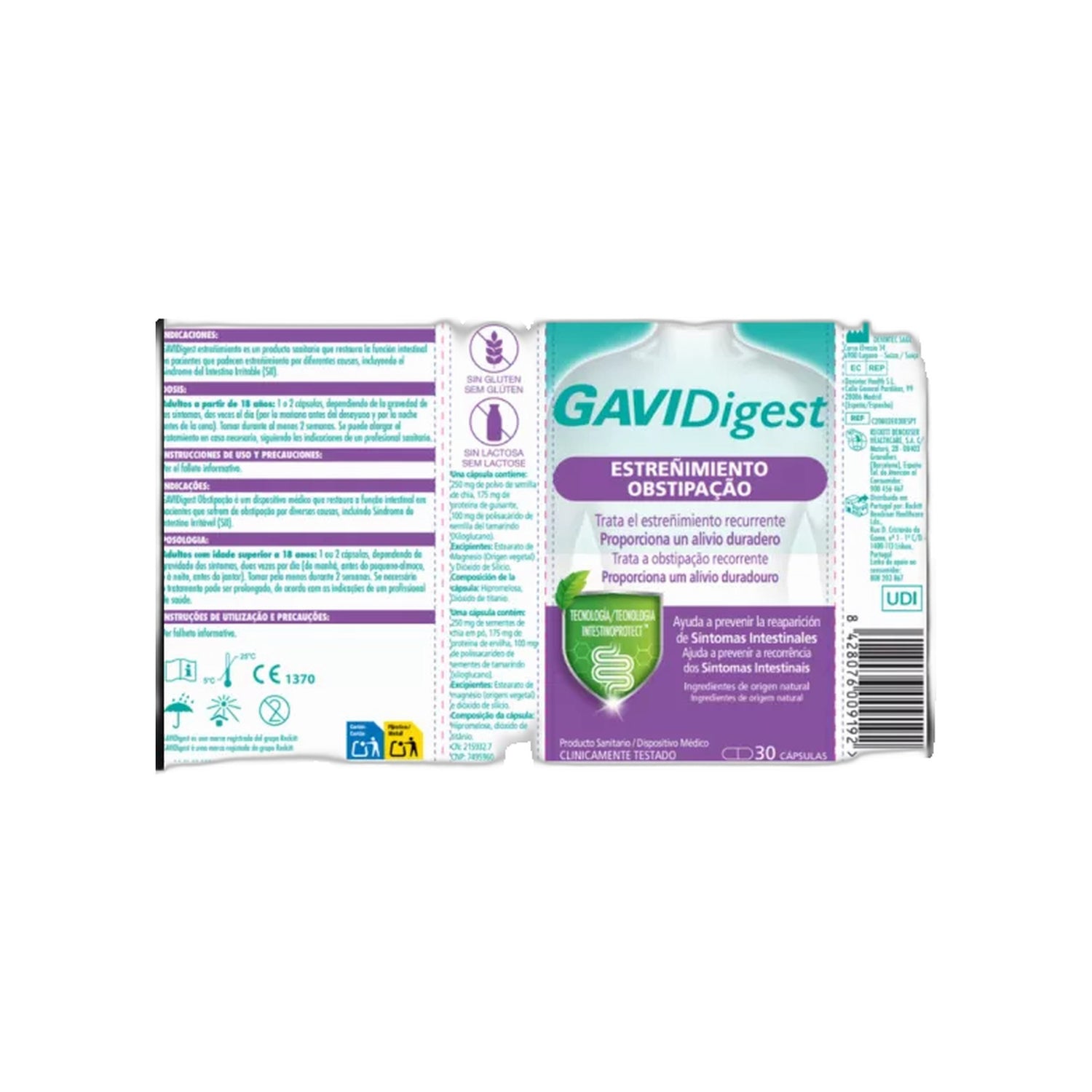 GaviDigest Obstipação 30 Cápsulas
